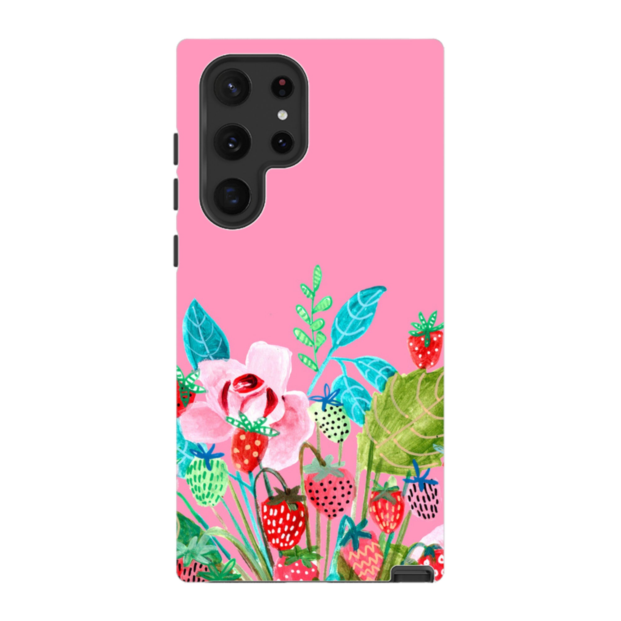 Samsung Tough Case - Pink Colour Floral By Caroline Bonne Muller