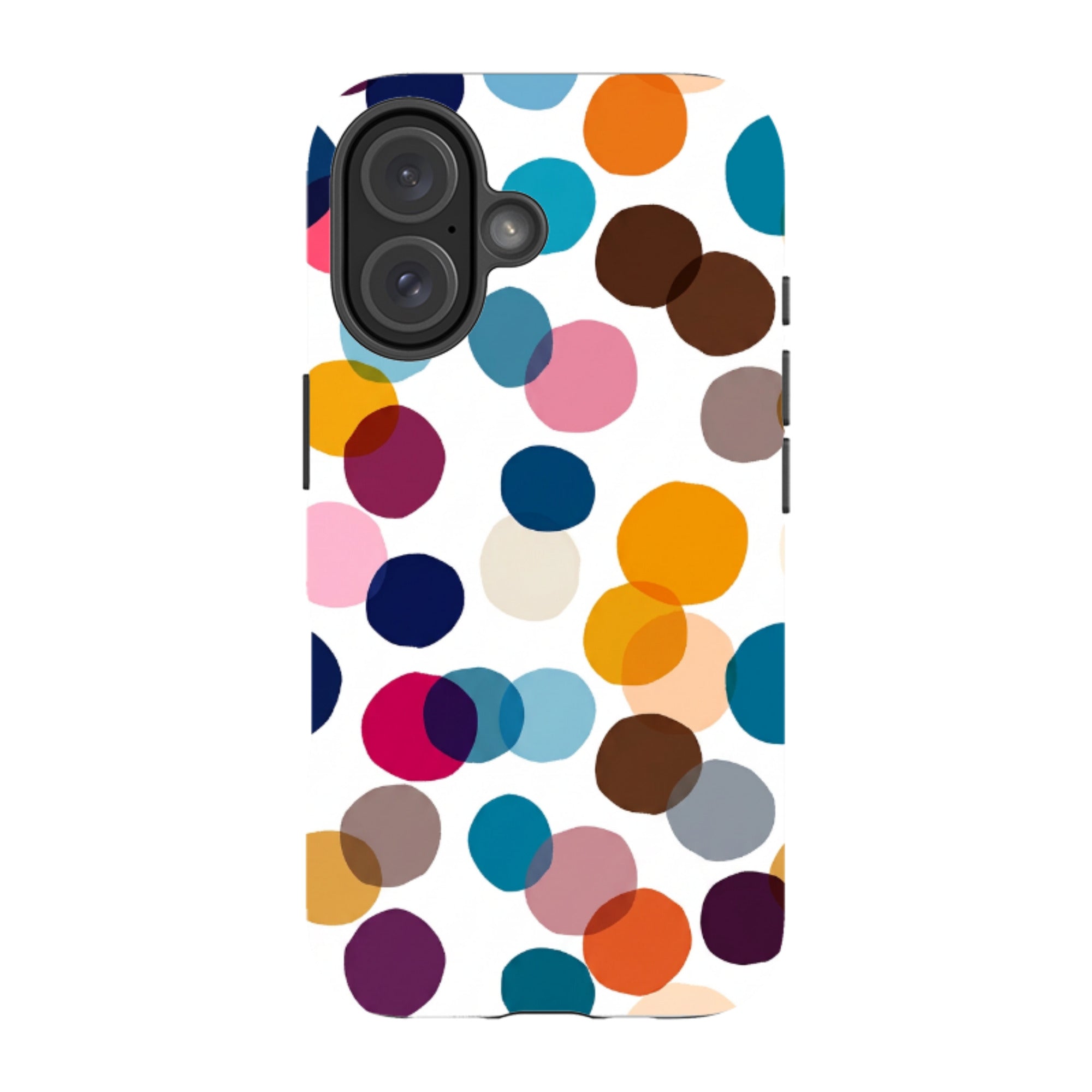 iPhone MagSafe Tough Case - Multi-Color Polka Dot