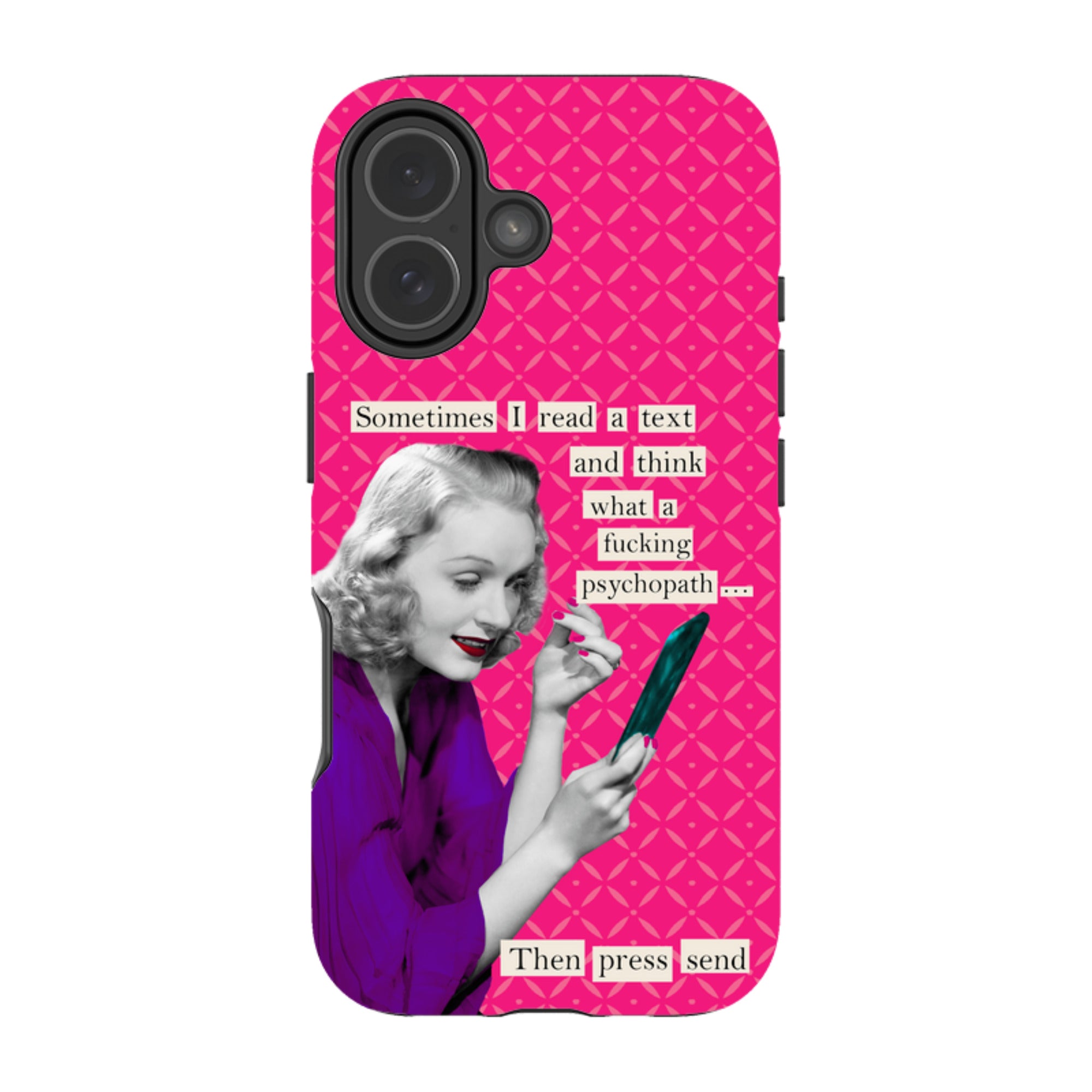 iPhone Tough Case - Psychopath By Clare Jordan