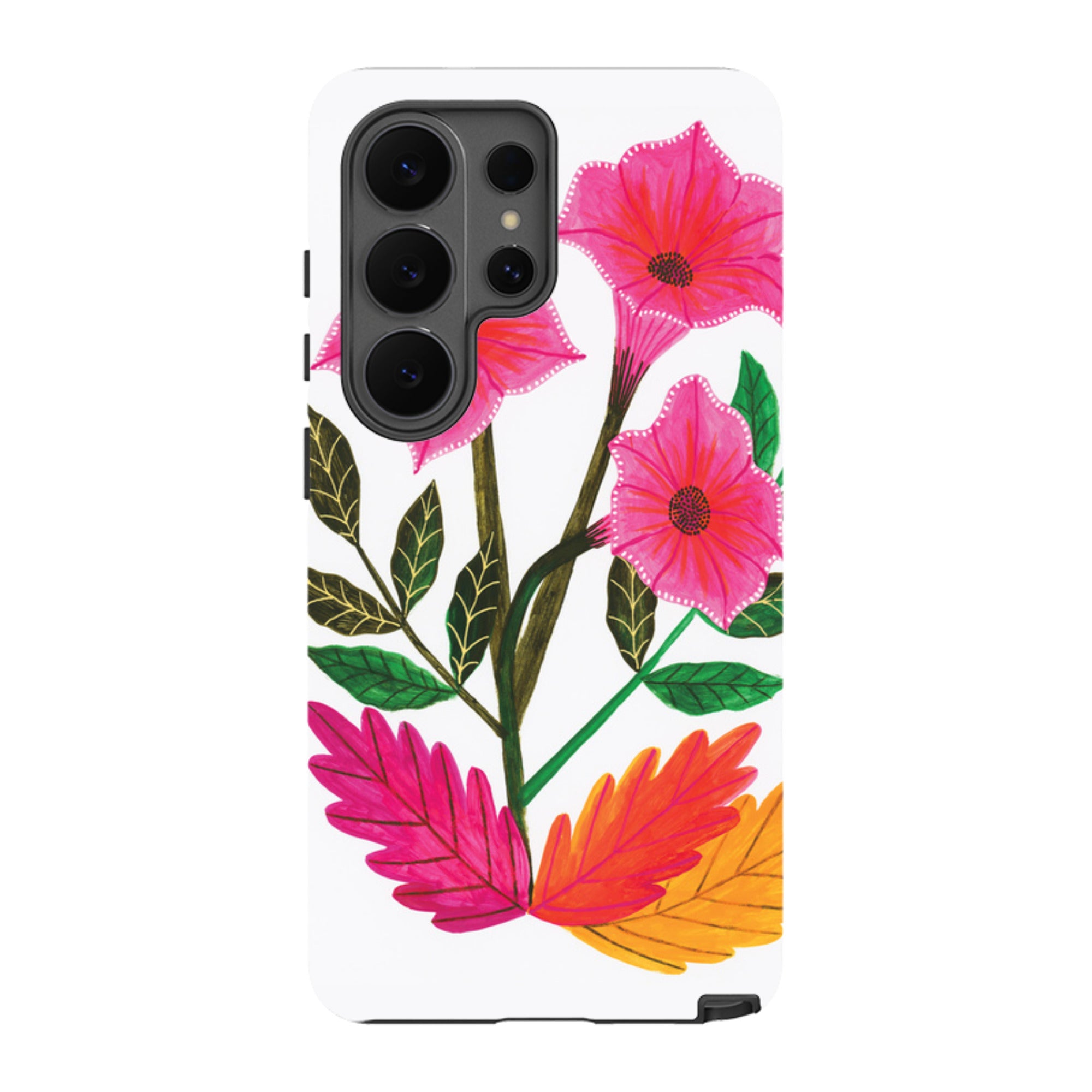 Samsung Tough Case - Trumpet Flowers By Lee Foster Wilson