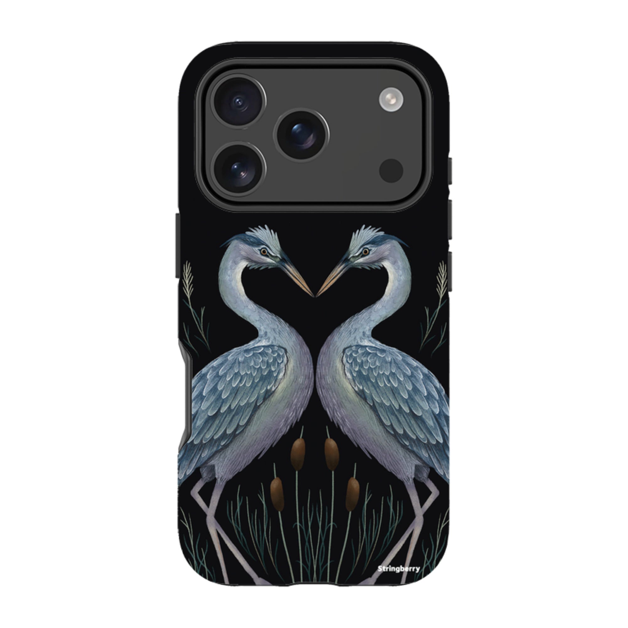 iPhone MagSafe Tough Case - Heron Pair By Anna Stead