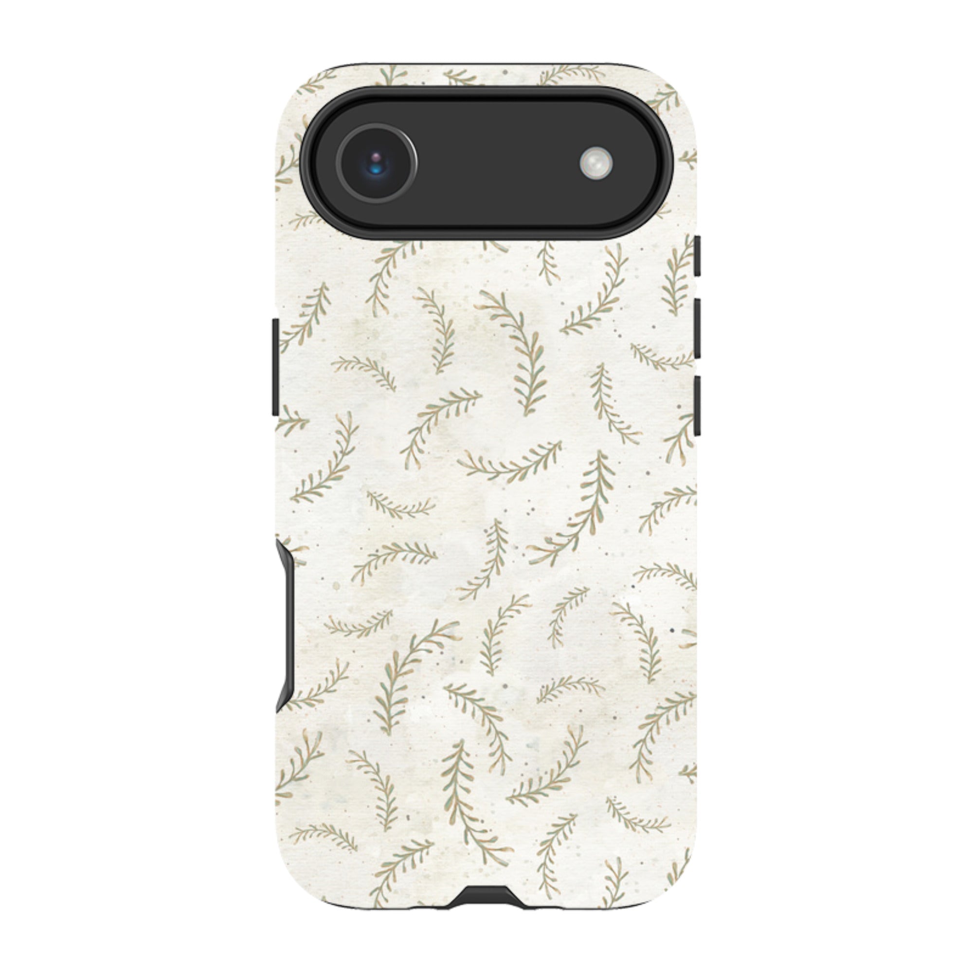 iPhone Tough Case - Feathers Grey By Katherine Quinn
