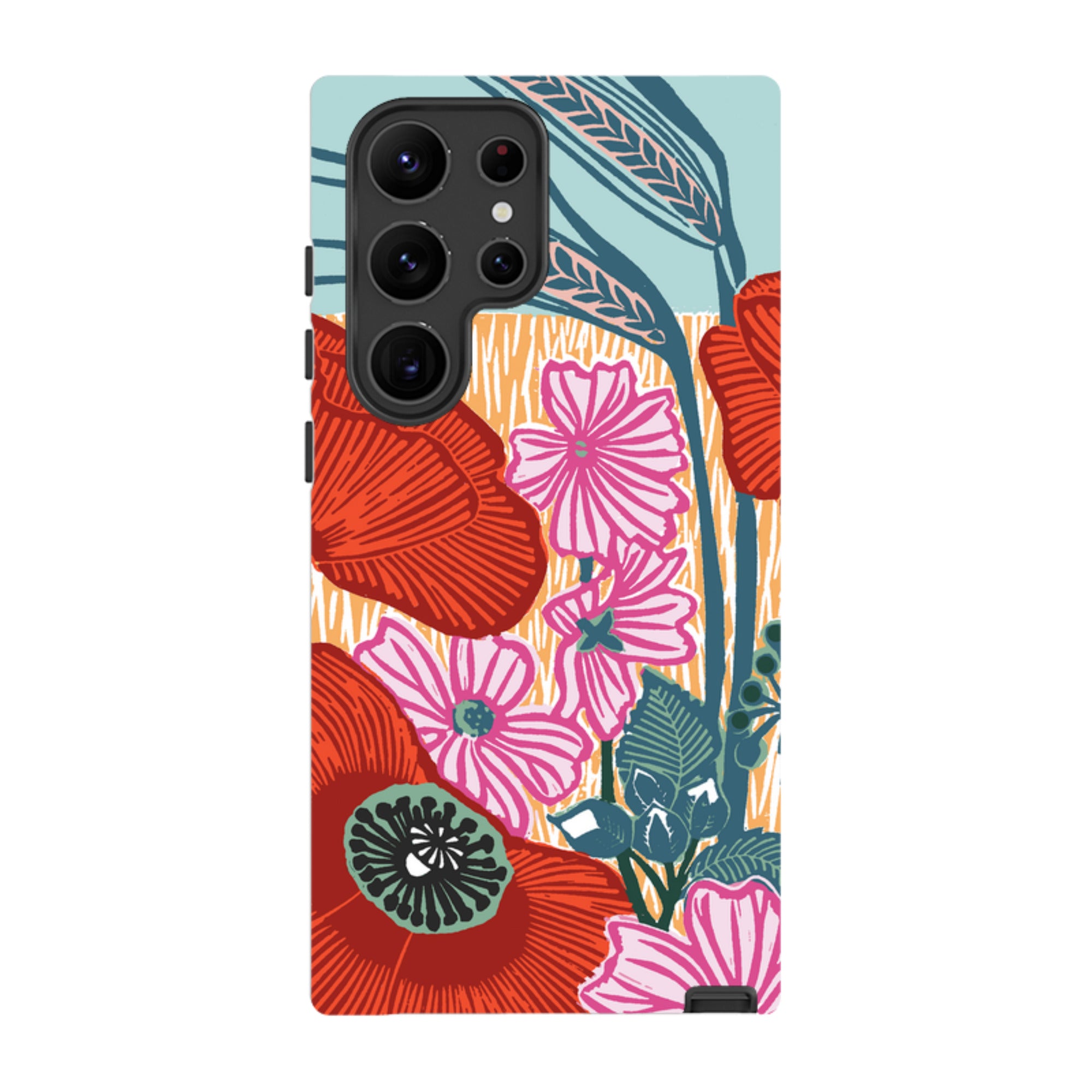 Samsung Tough Case - Wild Poppies By Kate Heiss