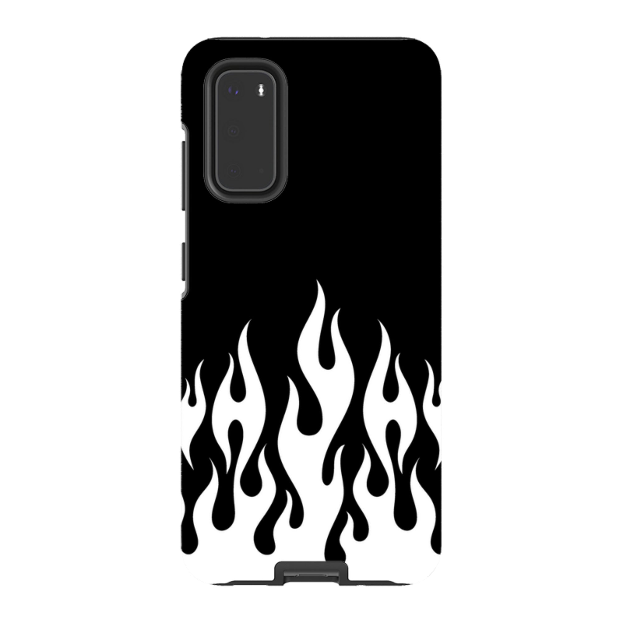 Samsung Tough Case - White Flames