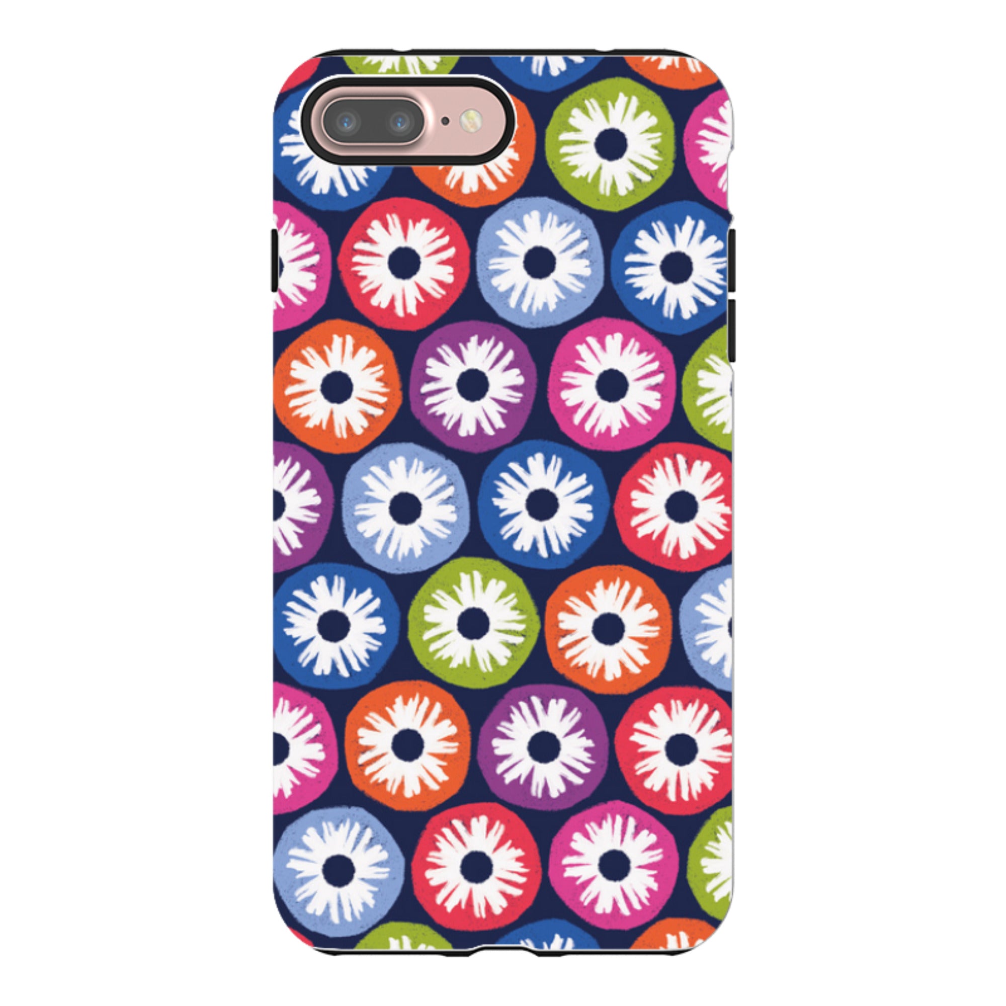 iPhone Tough Case - Penny Flowers Dark By Ali Brookes