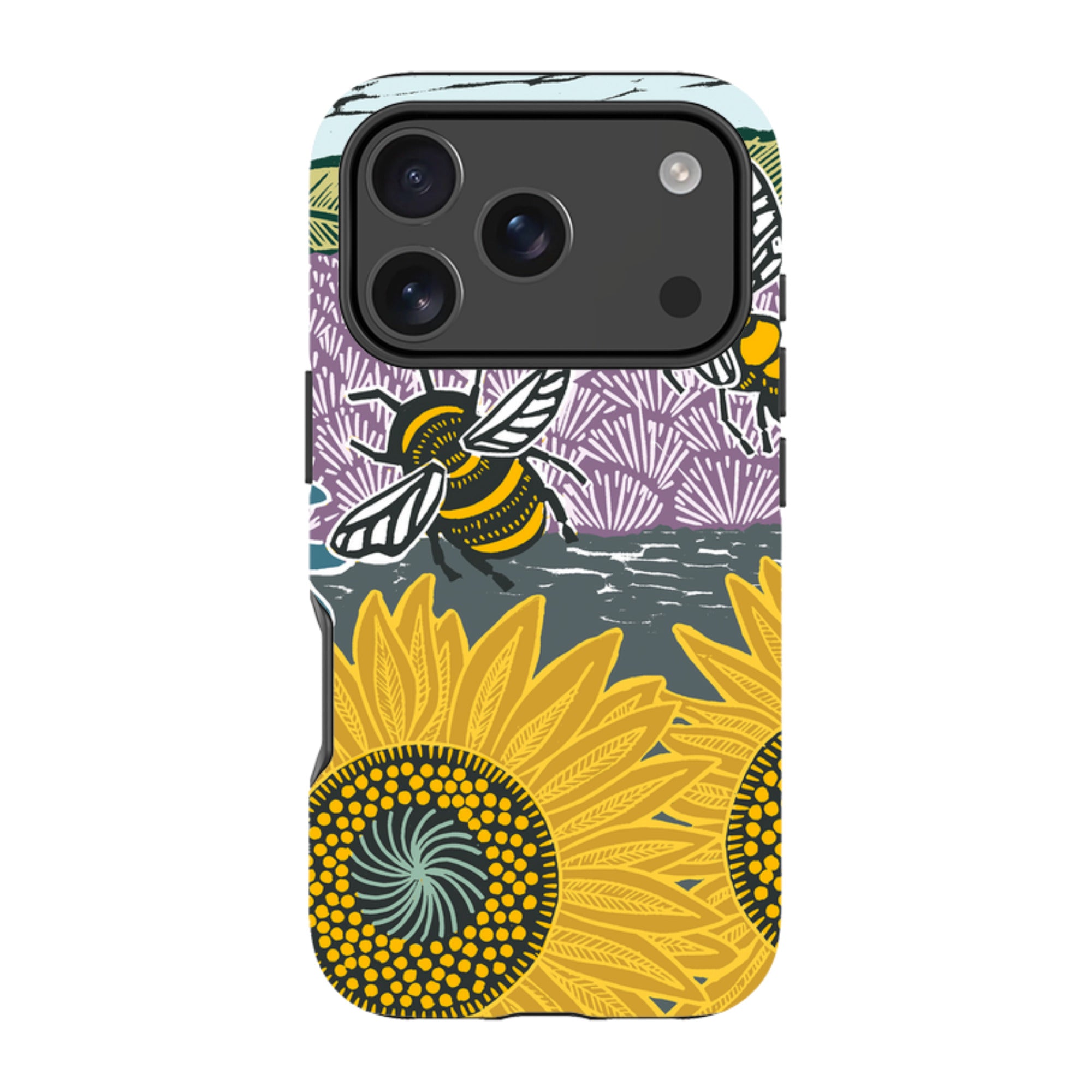 iPhone Tough Case - Bees And Sunflowers By Kate Heiss