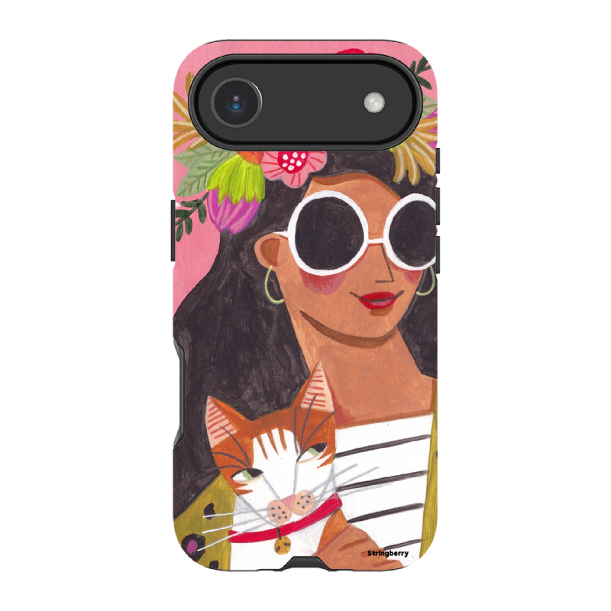 iPhone Tough Case - Woman & Cat By Caroline Bonne Muller