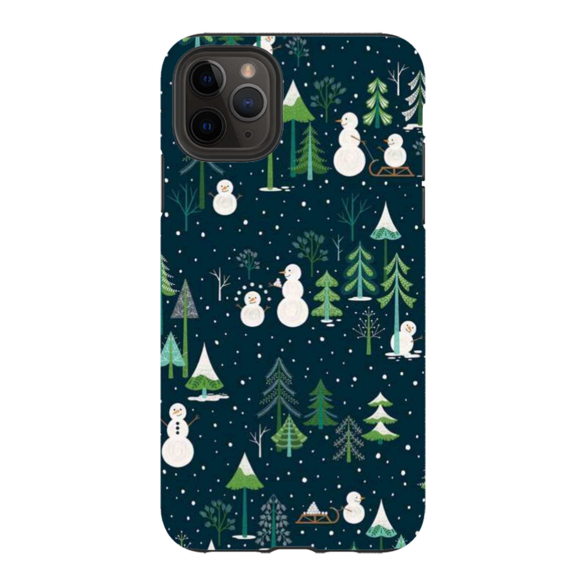 iPhone Tough Case - Snowman Playground By Jenny Zemanek