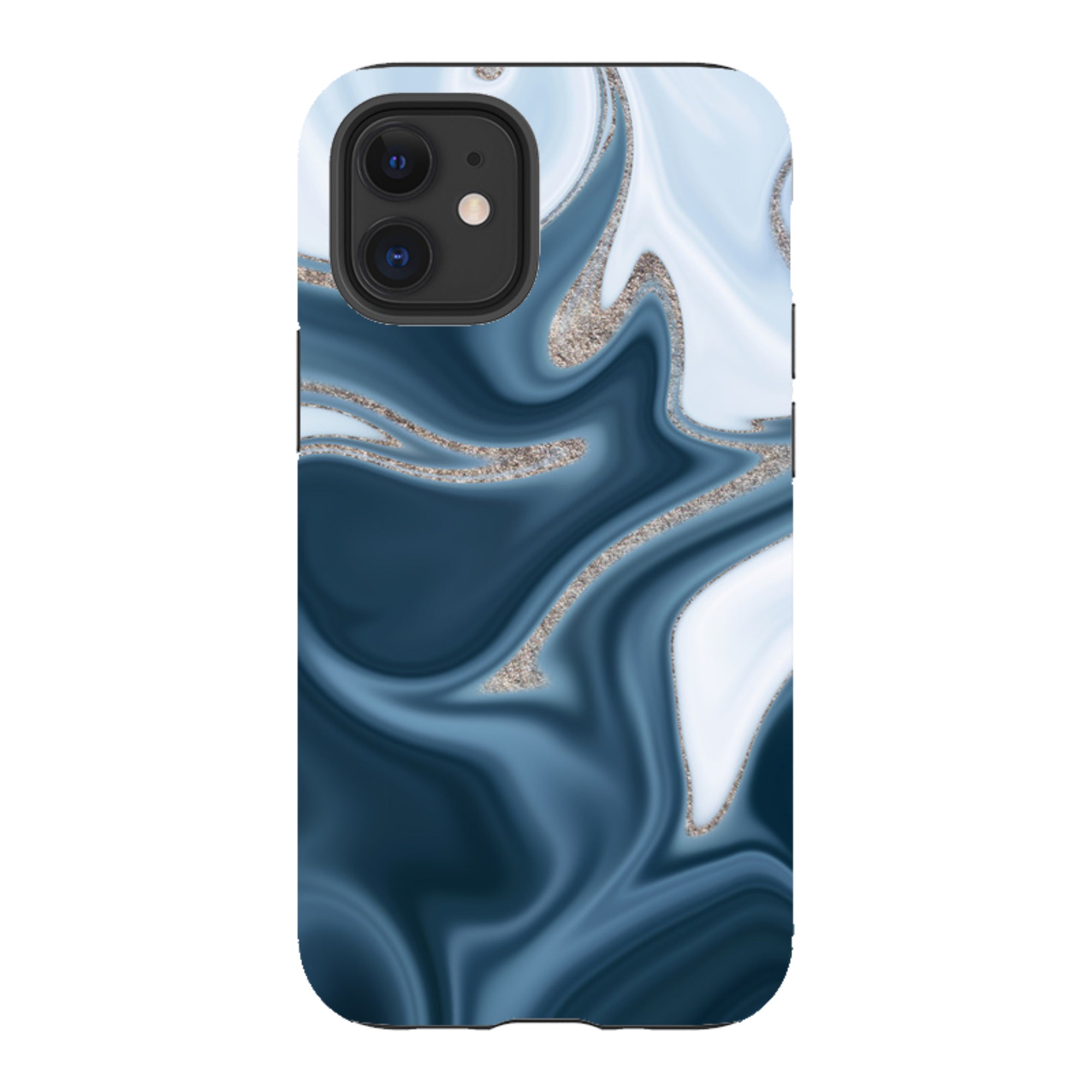 iPhone Tough Case - Blue Ice (case does not glitter)