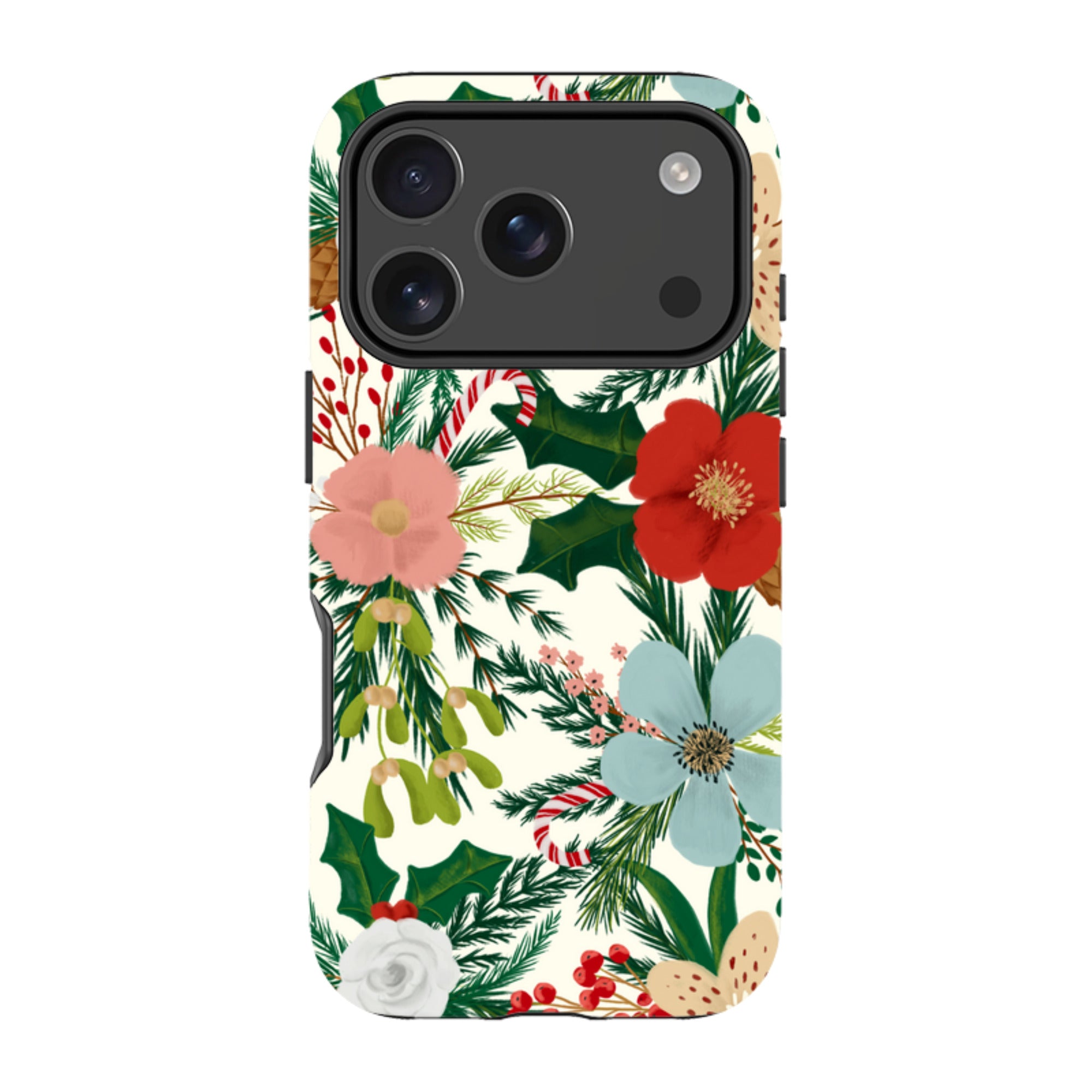 iPhone Tough Case - Christmas Florals By Abby Jacobs