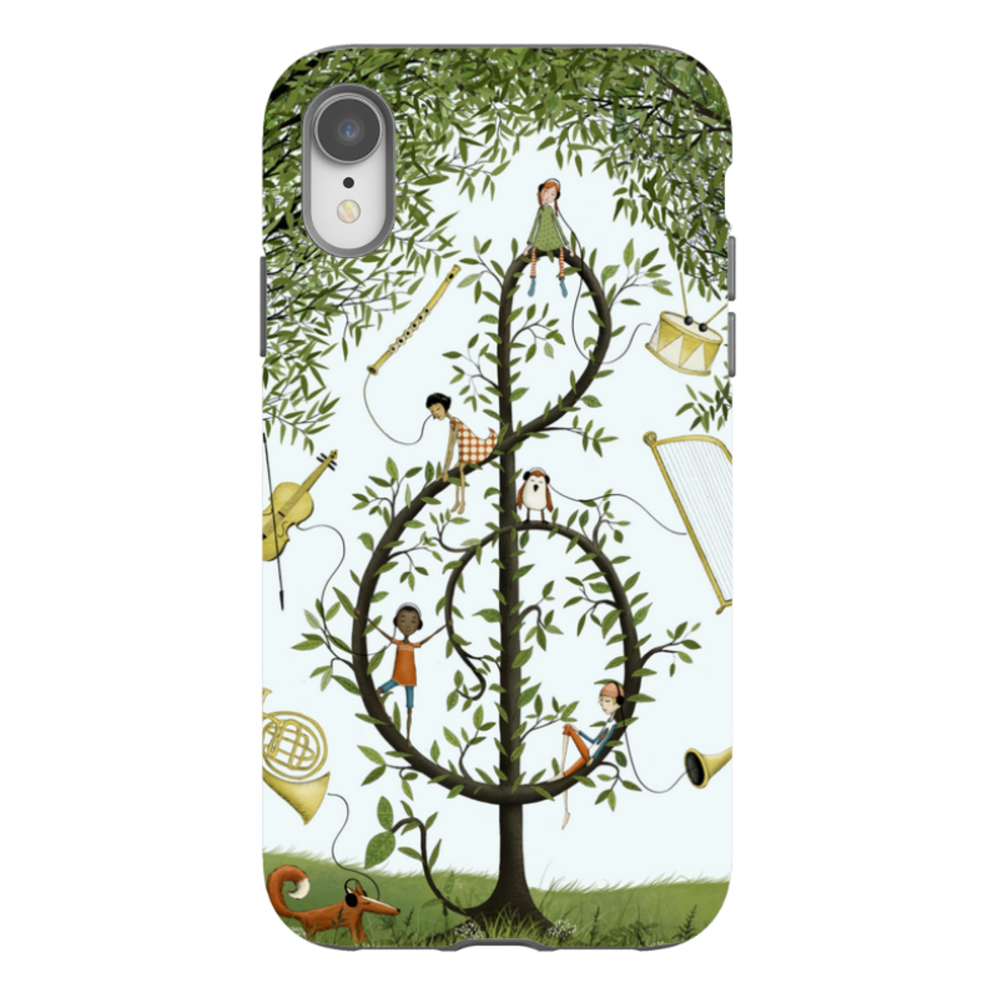 iPhone Tough Case - Music Tree By Maja Lindberg