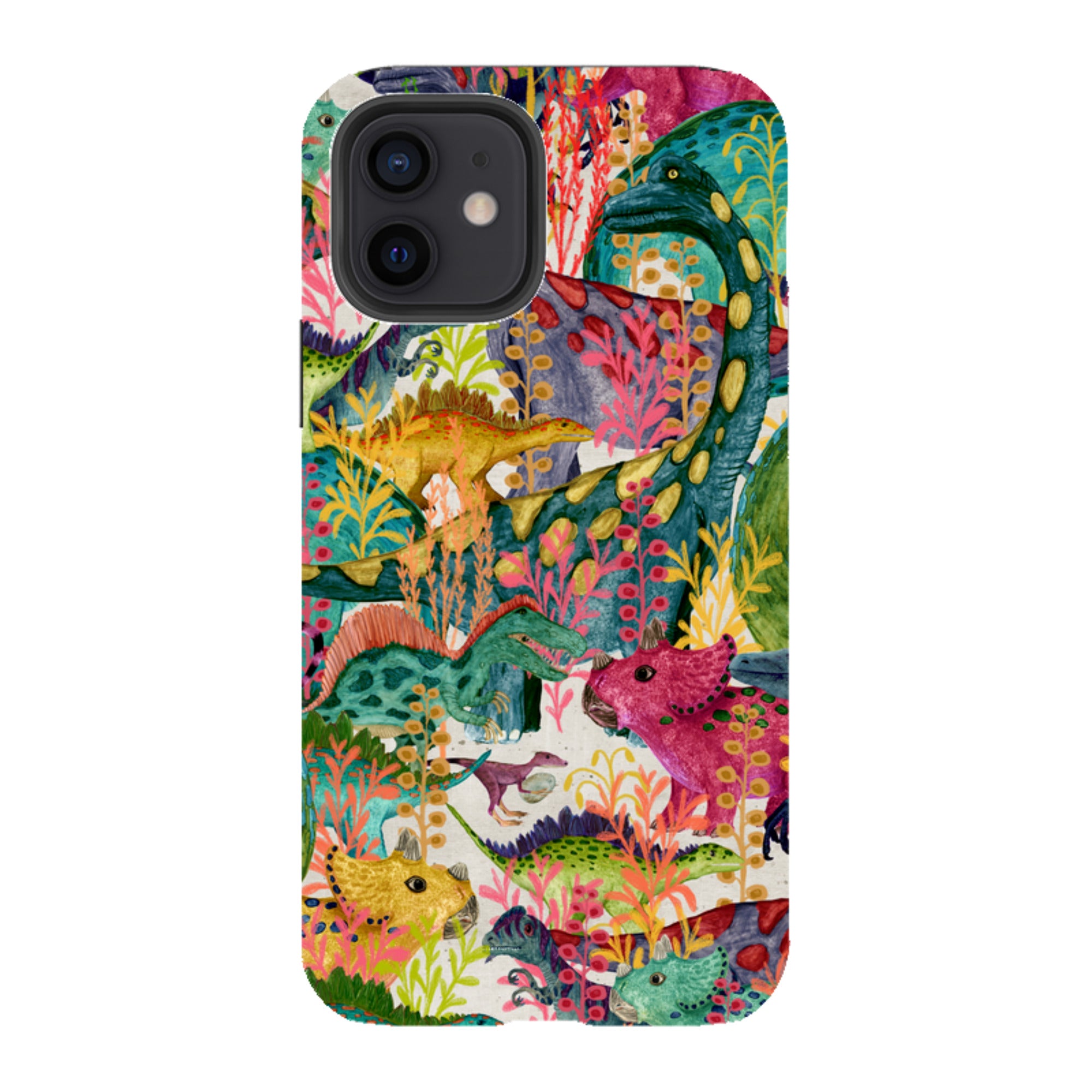 iPhone Tough Case - Dinosaur Jamboree By Katherine Quinn