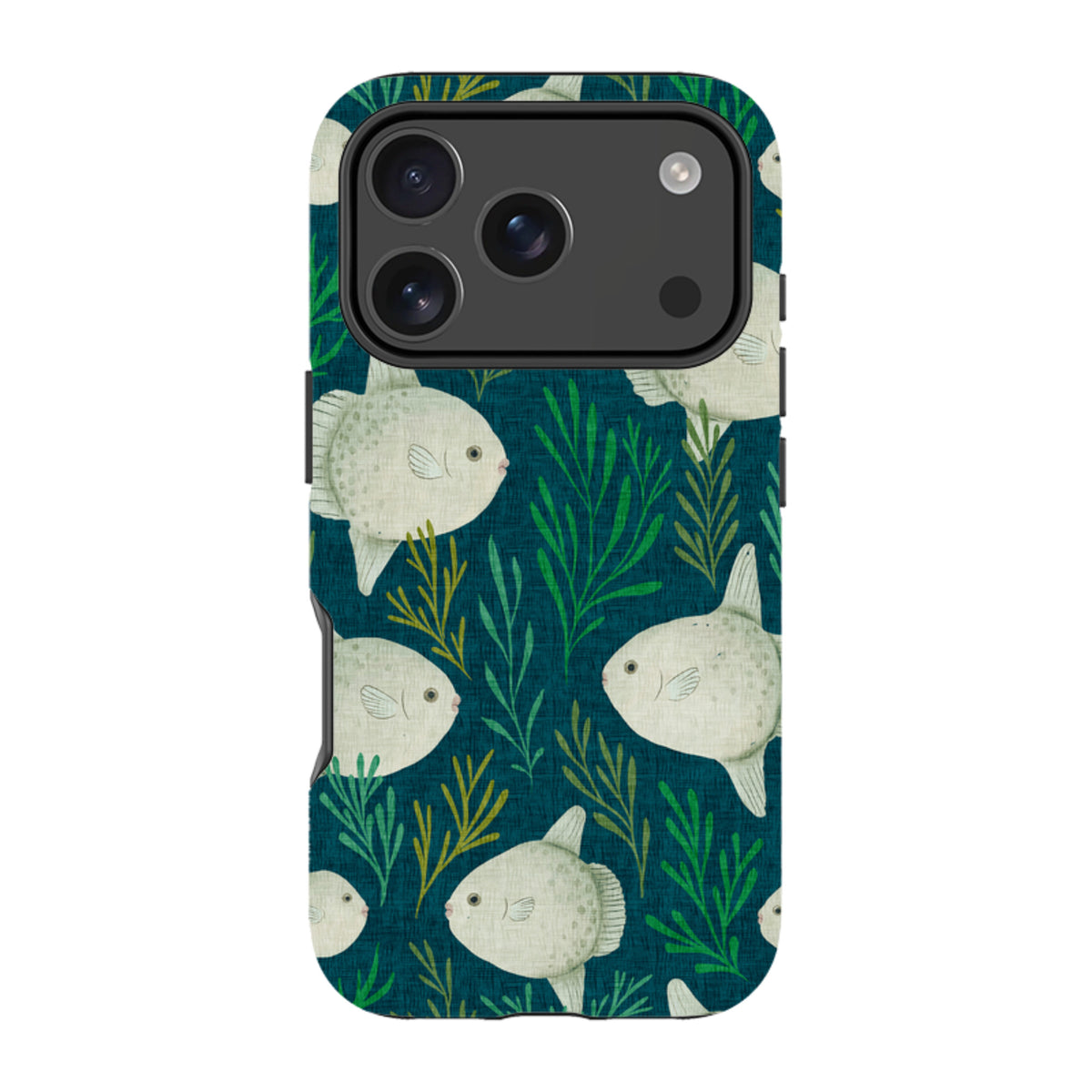 iPhone Tough Case - Sunfish blue By Katherine Quinn