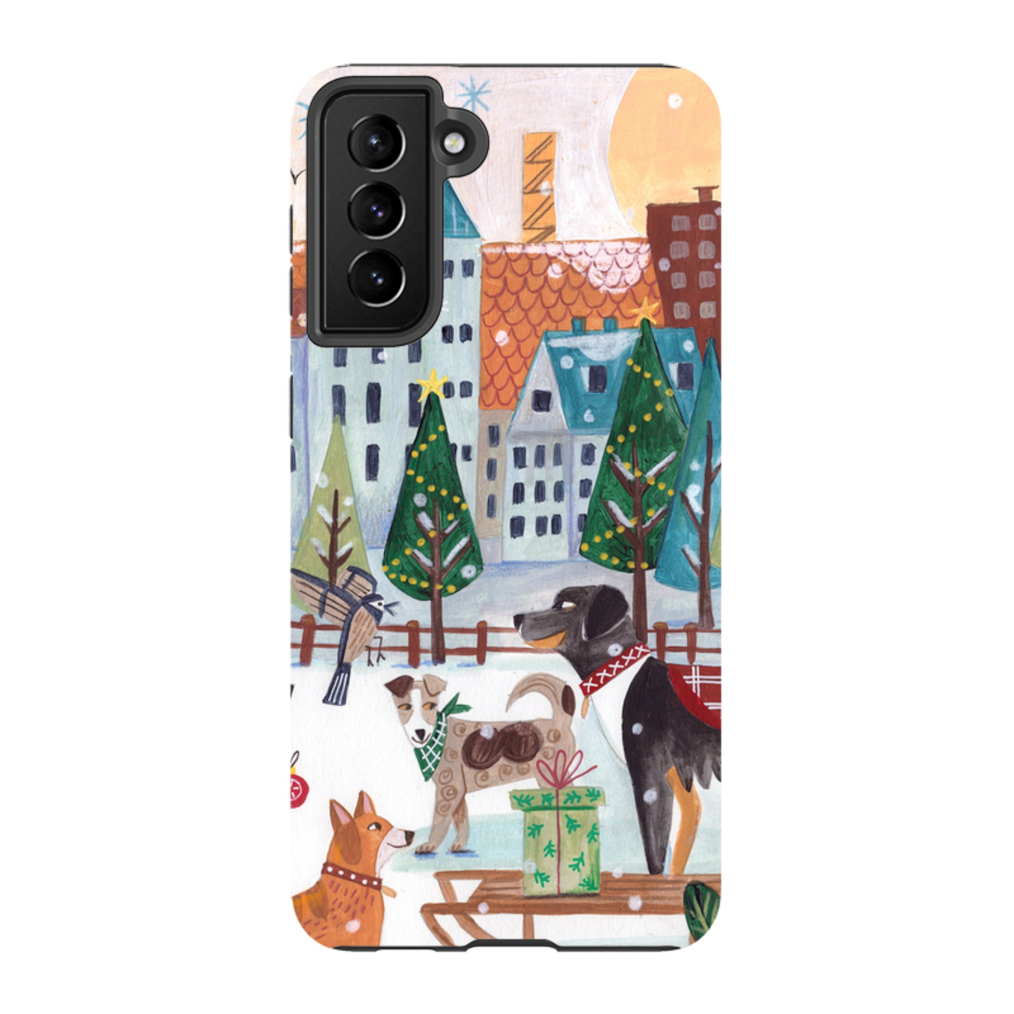 Samsung Tough Case - Christmas Dogs By Caroline Bonne Muller