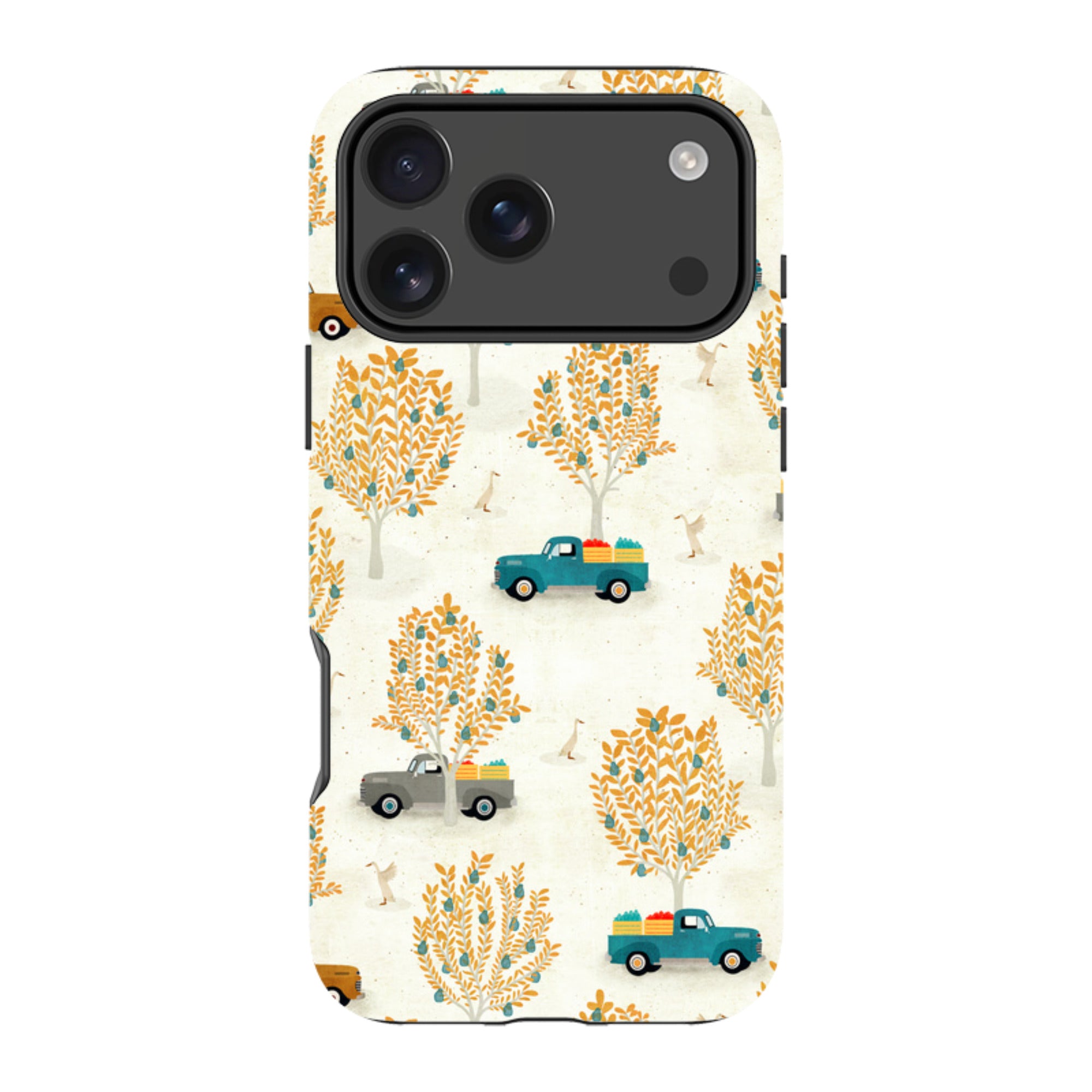 iPhone Tough Case - Pear Trees and Trucks By Katherine Quinn
