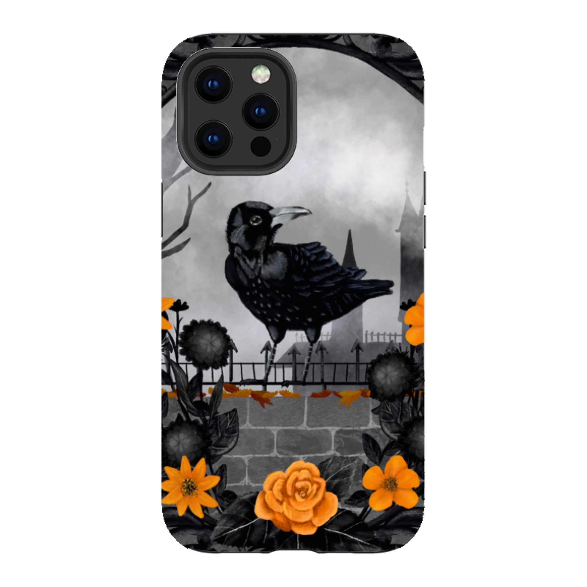iPhone Tough Case - Gothic Crow By Abby Jacobs
