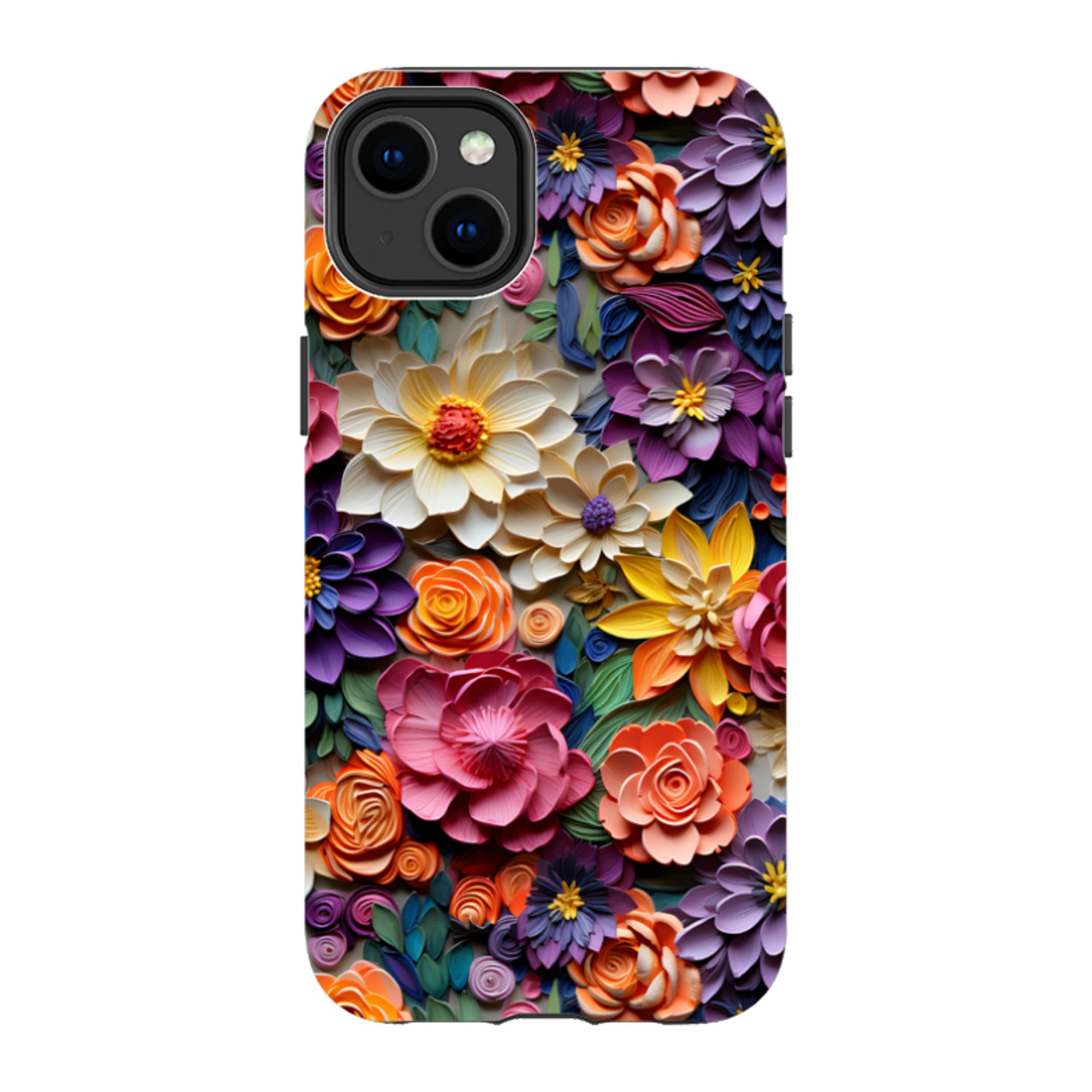 iPhone Tough Case -Violet Floral