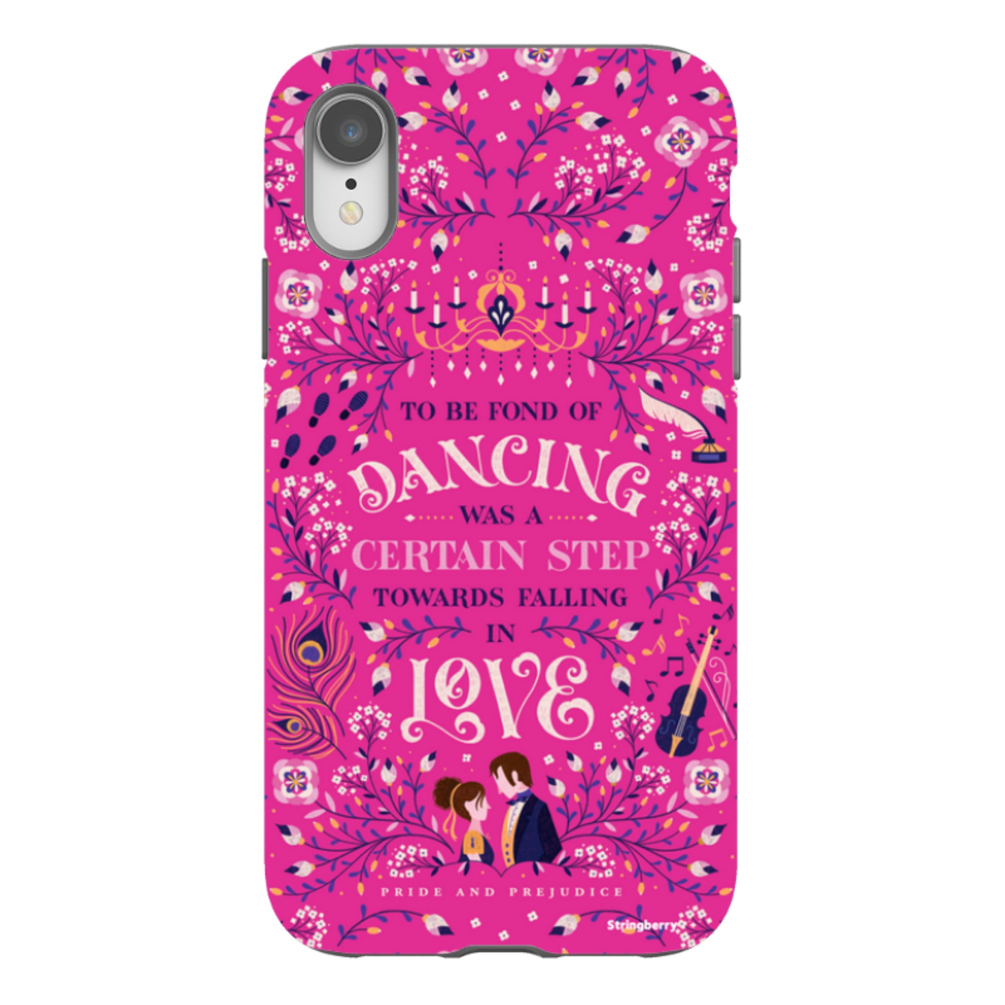 iPhone Tough Case - Pride And Prejudice Pink By Jenny Zemanek