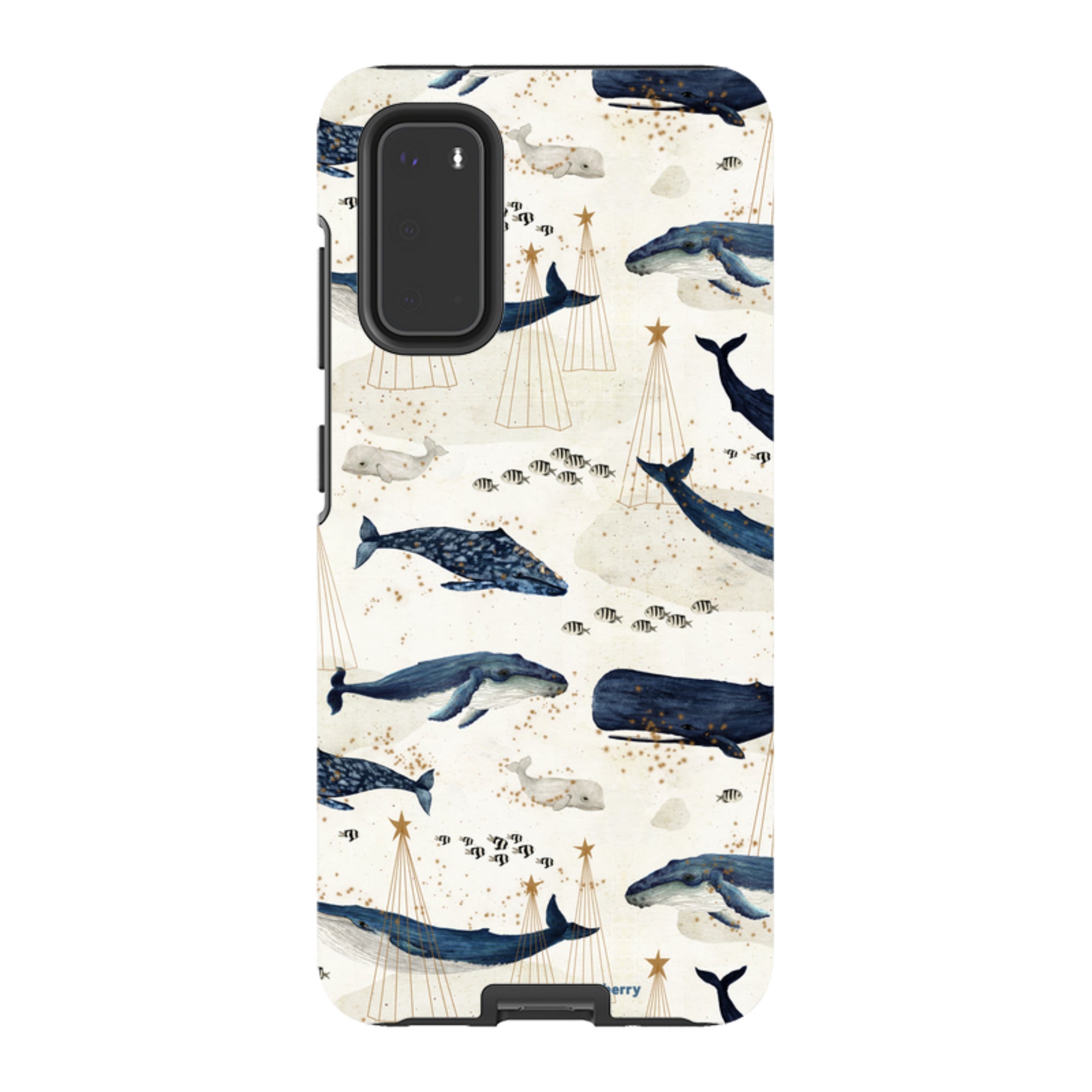 Samsung Tough Case - Christmas Whale III By Katherine Quinn