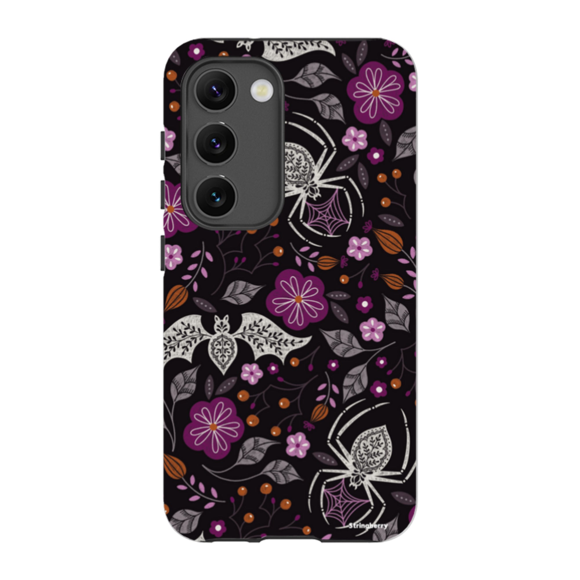 Samsung Tough Case - SpiderBat Pattern Black By Jenny Zemanek