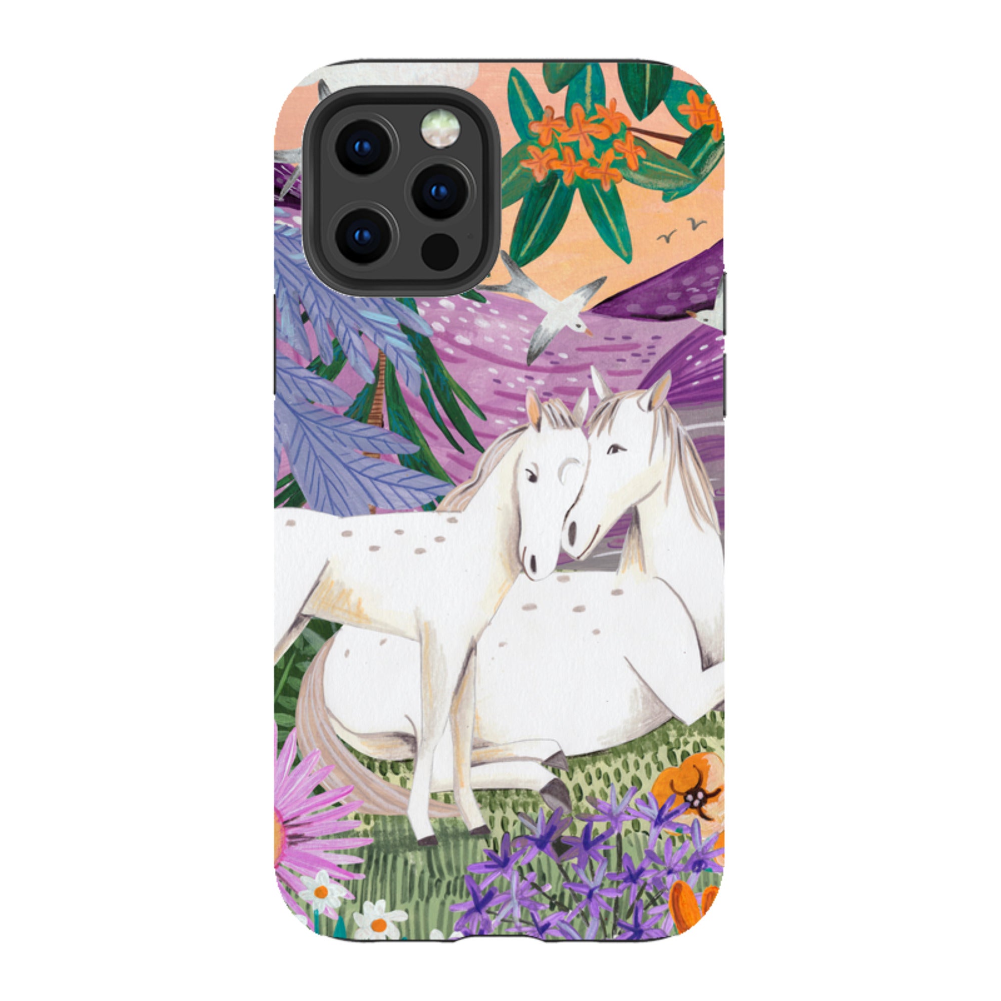 iPhone Tough Case - Horses By Caroline Bonne Muller