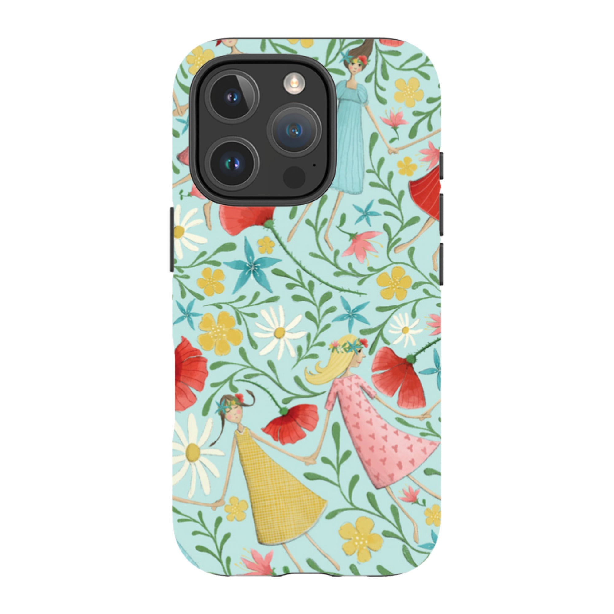 iPhone Tough Case - Midsummer Dance Blue By Maja Lindberg