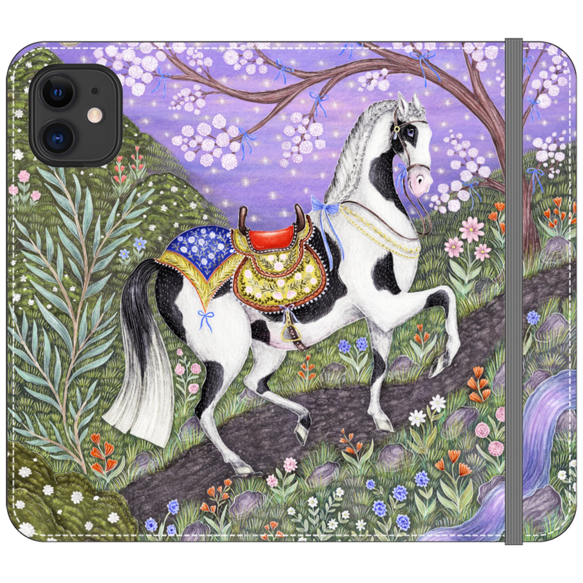 Sunset Steed Wallet Case By Catherine Rowe