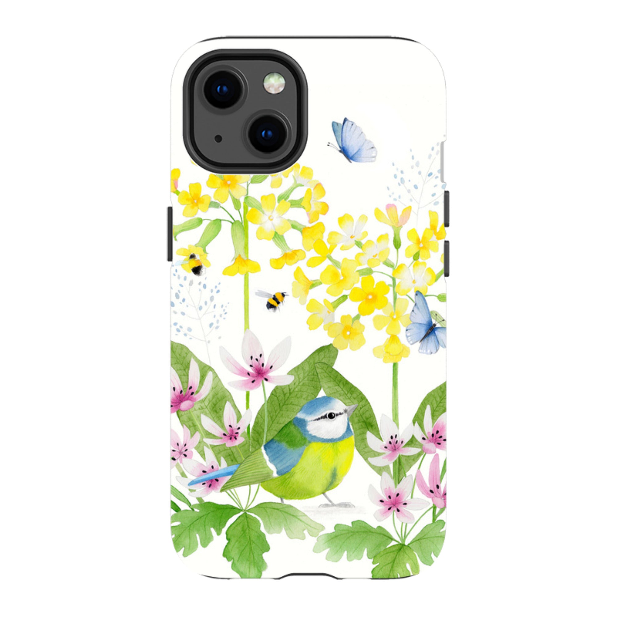 iPhone Tough Case - Blue Tit Garden By Bex Parkin