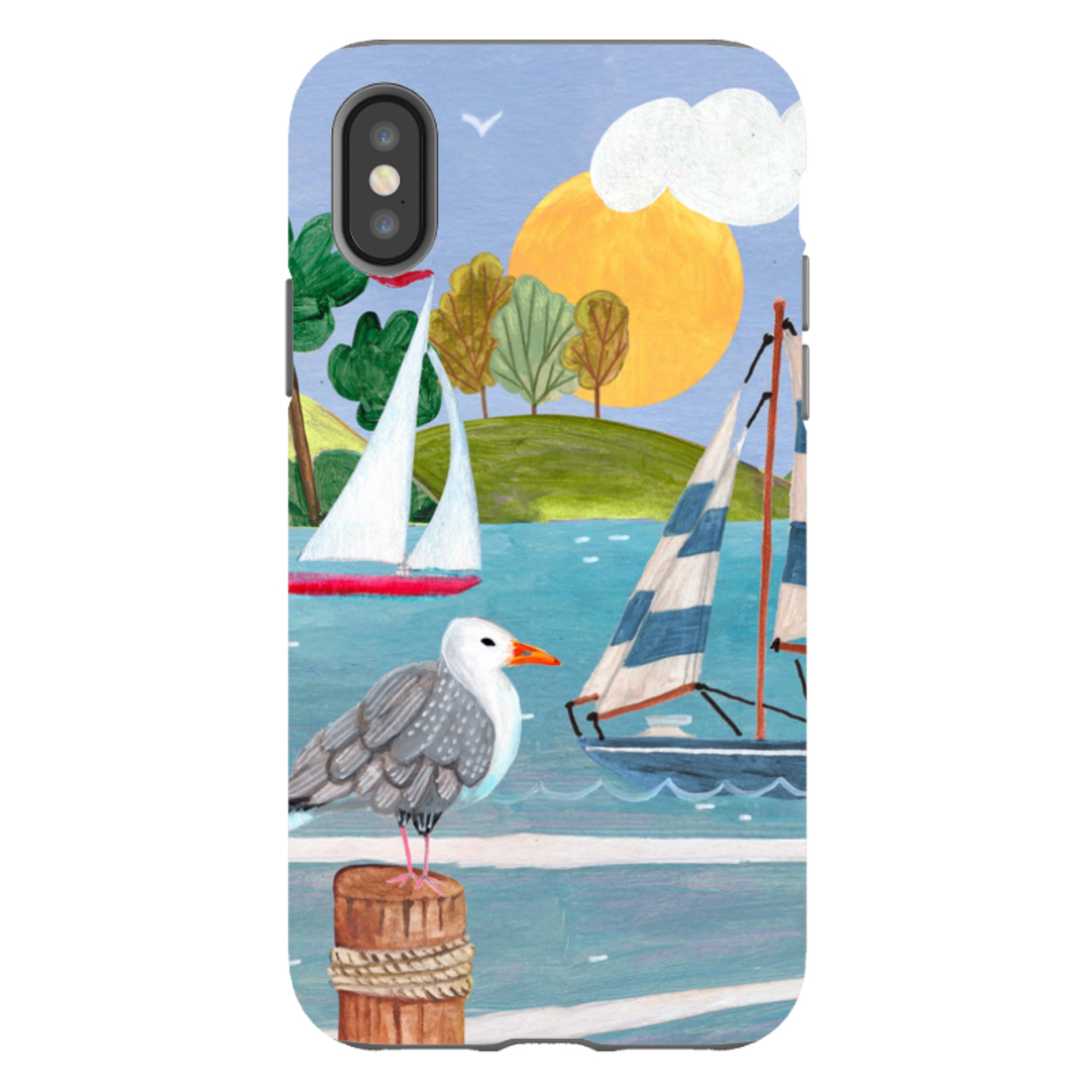 iPhone Tough Case - Sailing By Caroline Bonne Muller