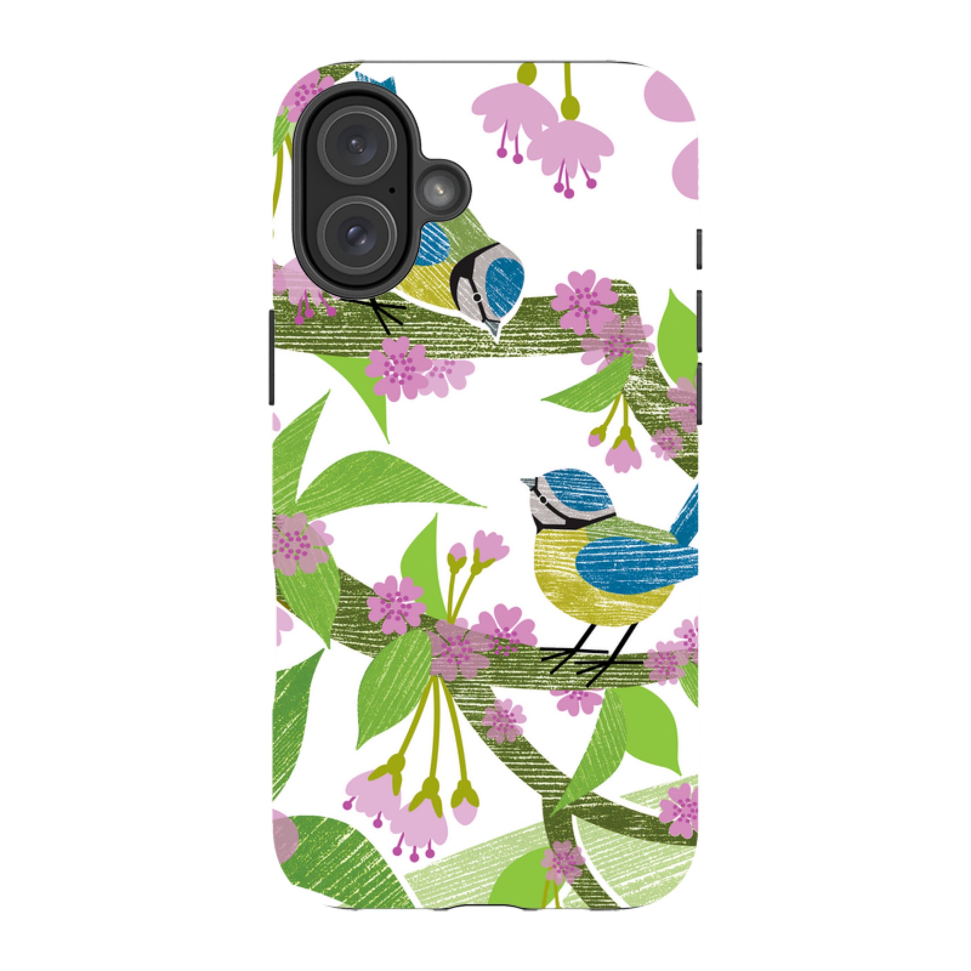 iPhone MagSafe Tough Case - Blue Tits and Blossom By Liane Payne