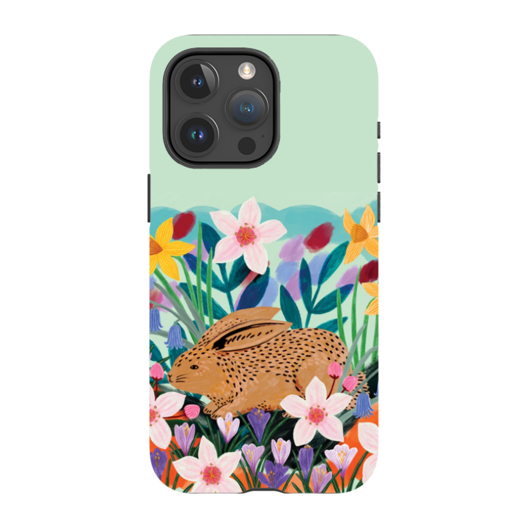 iPhone Tough Case - Spring Bunny By Lee Foster Wilson