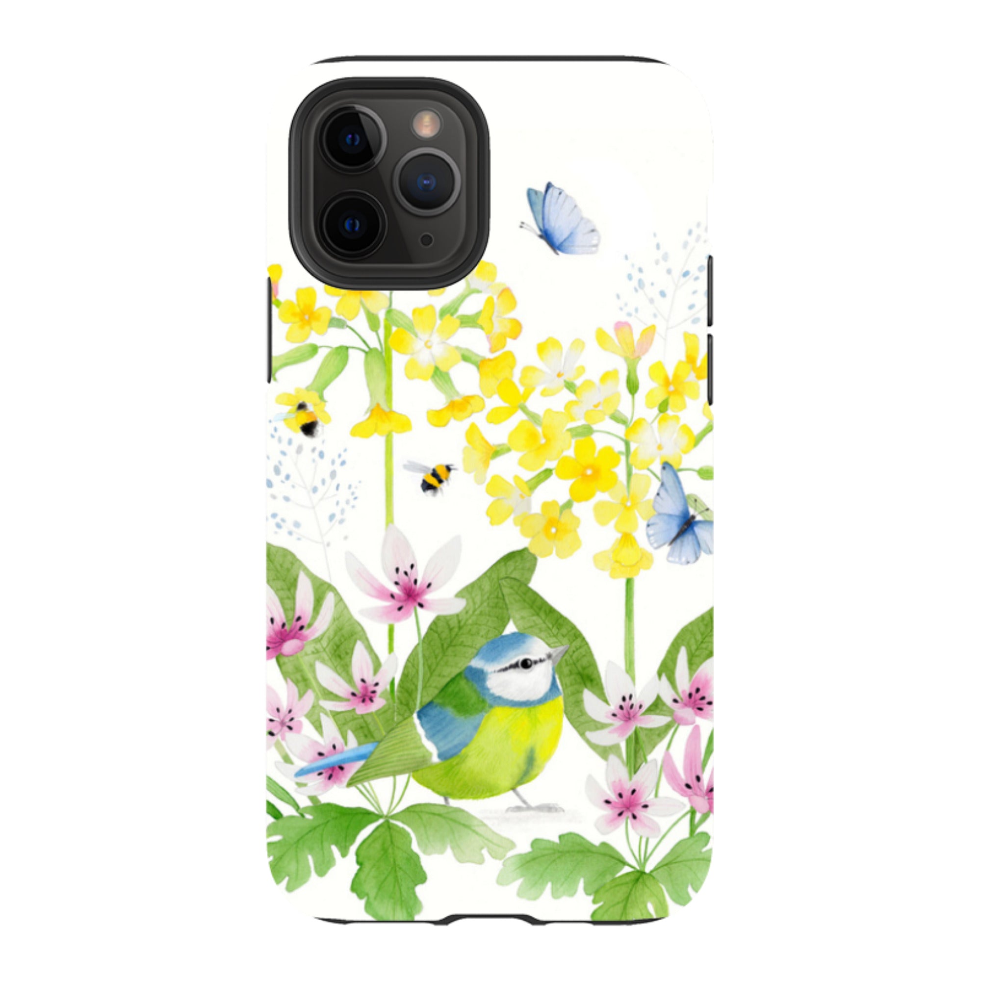 iPhone Tough Case - Blue Tit Garden By Bex Parkin