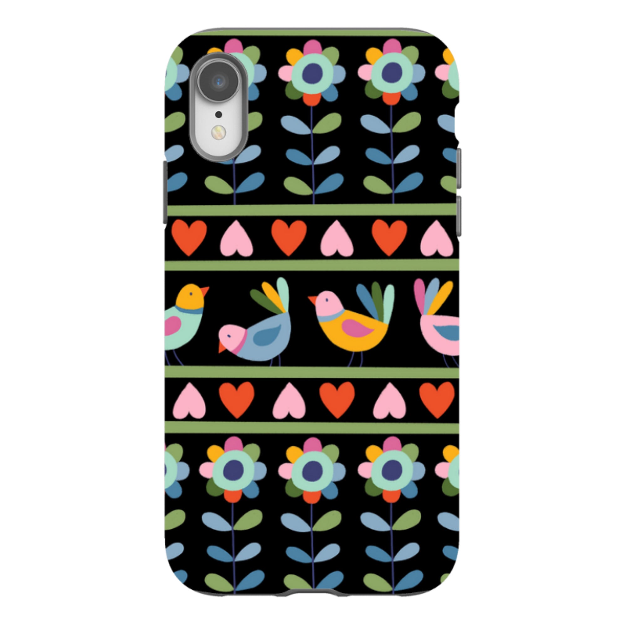 iPhone Tough Case - Folky Birds II By Suzy Taylor