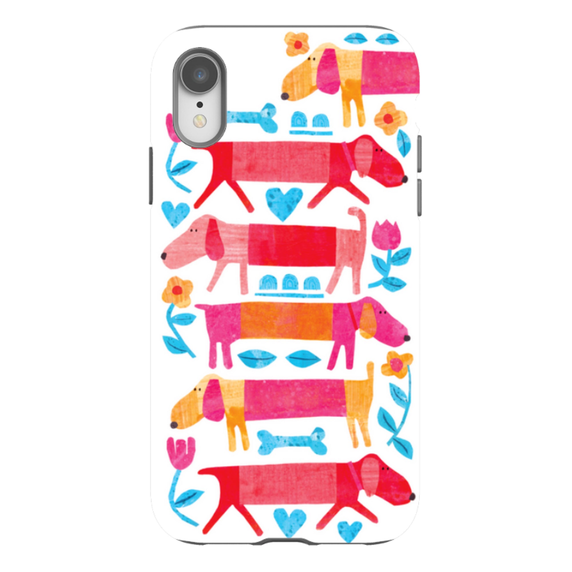 iPhone Tough Case - Sausage Dog By Tracey English