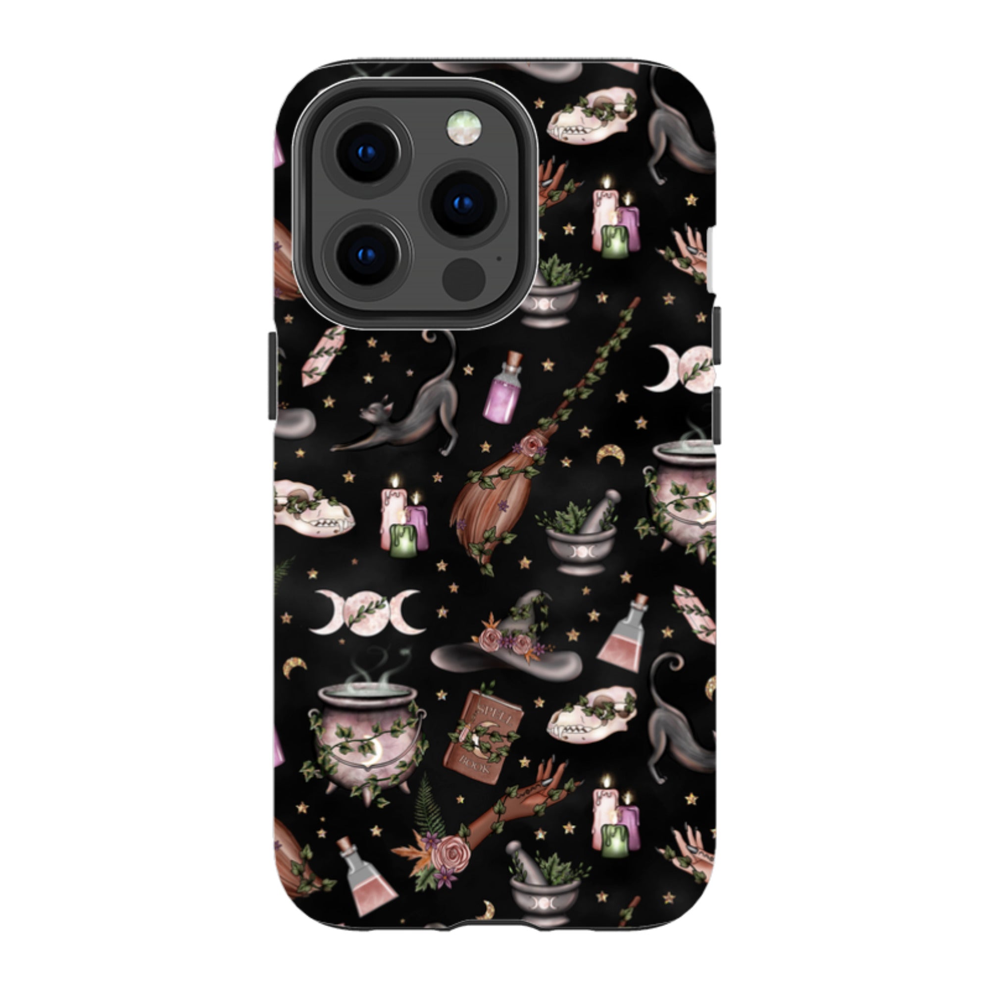 iPhone MagSafe Tough Case - Woodland Witch Black