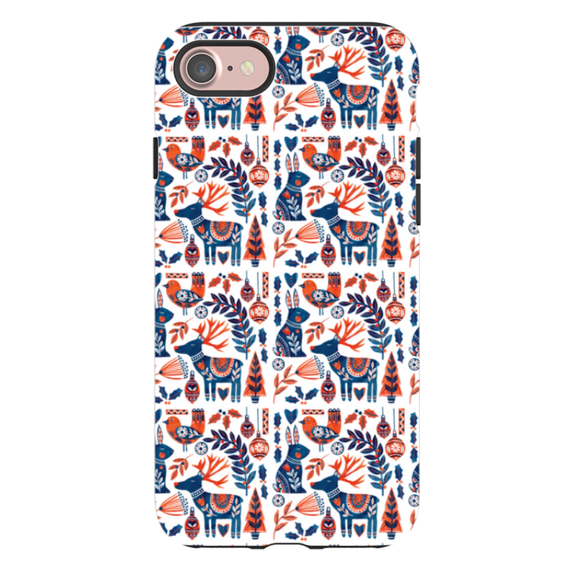 iPhone Tough Case - Scandi Animals By Tracey English