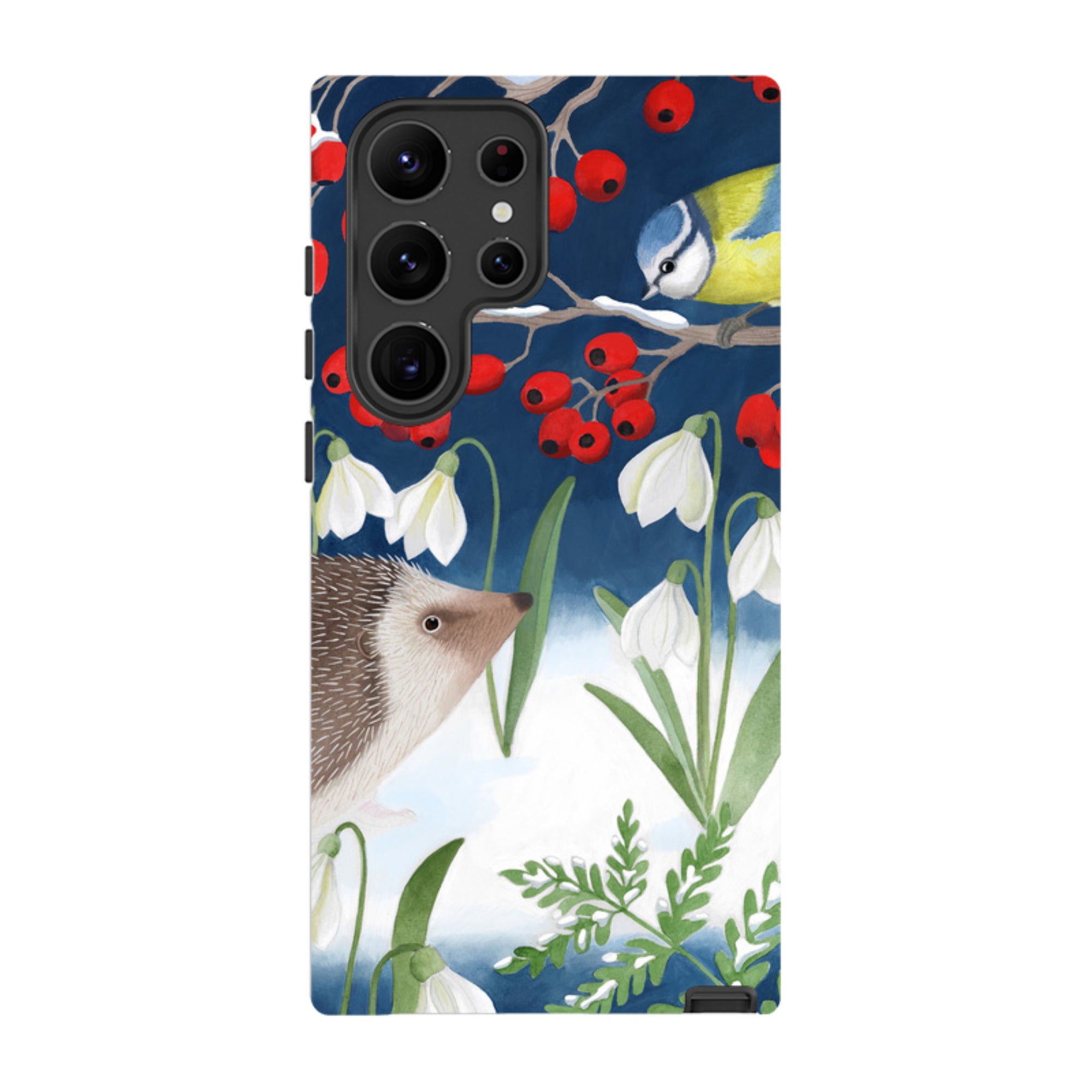 Samsung Tough Case - Blue Tit And Hedgehog By Bex Parkin