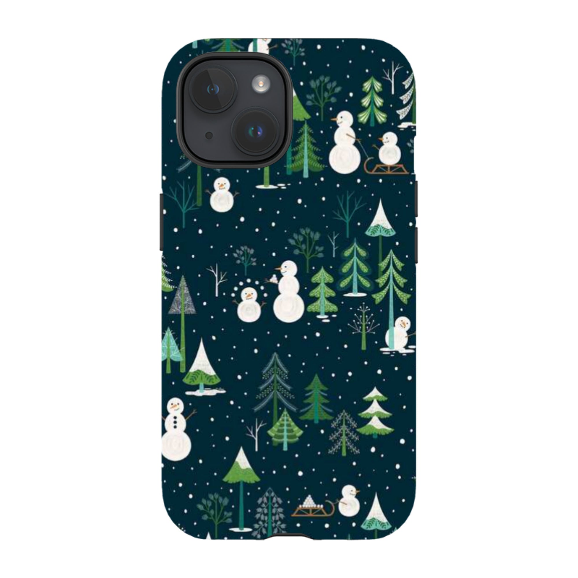 iPhone Tough Case - Snowman Playground By Jenny Zemanek