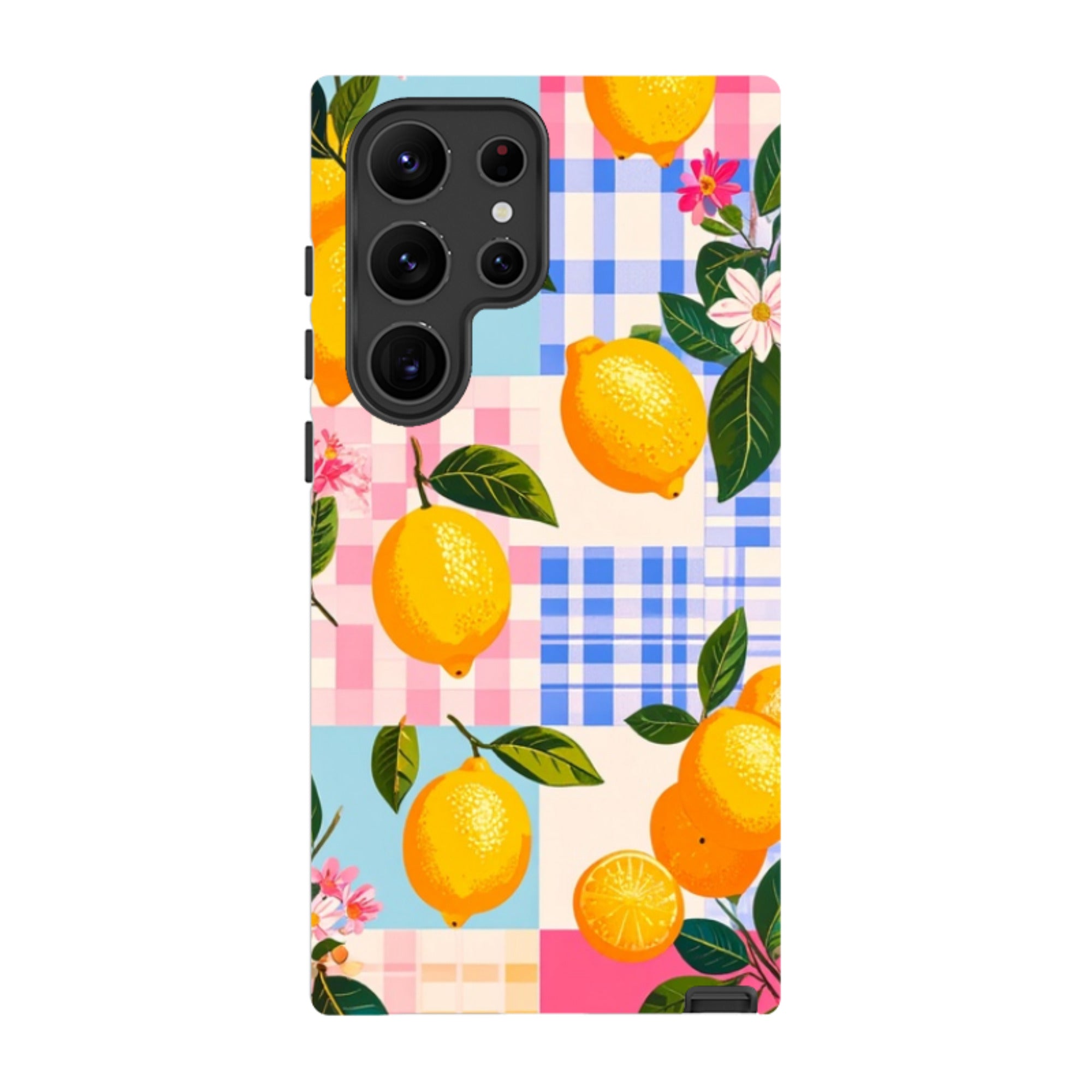Samsung Tough Case - Lemons and Checks