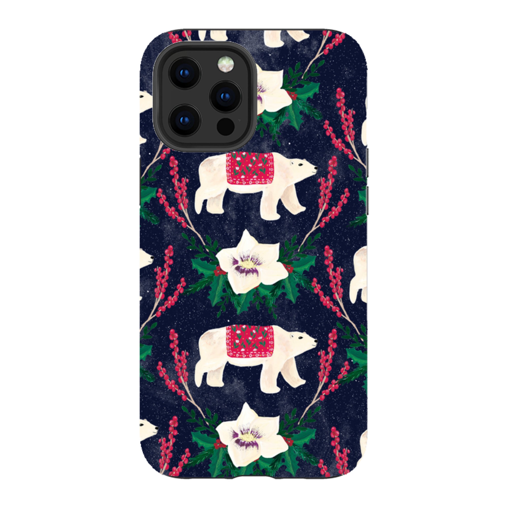 iPhone Tough Case - Midnight Polar Bears By Abby Jacobs