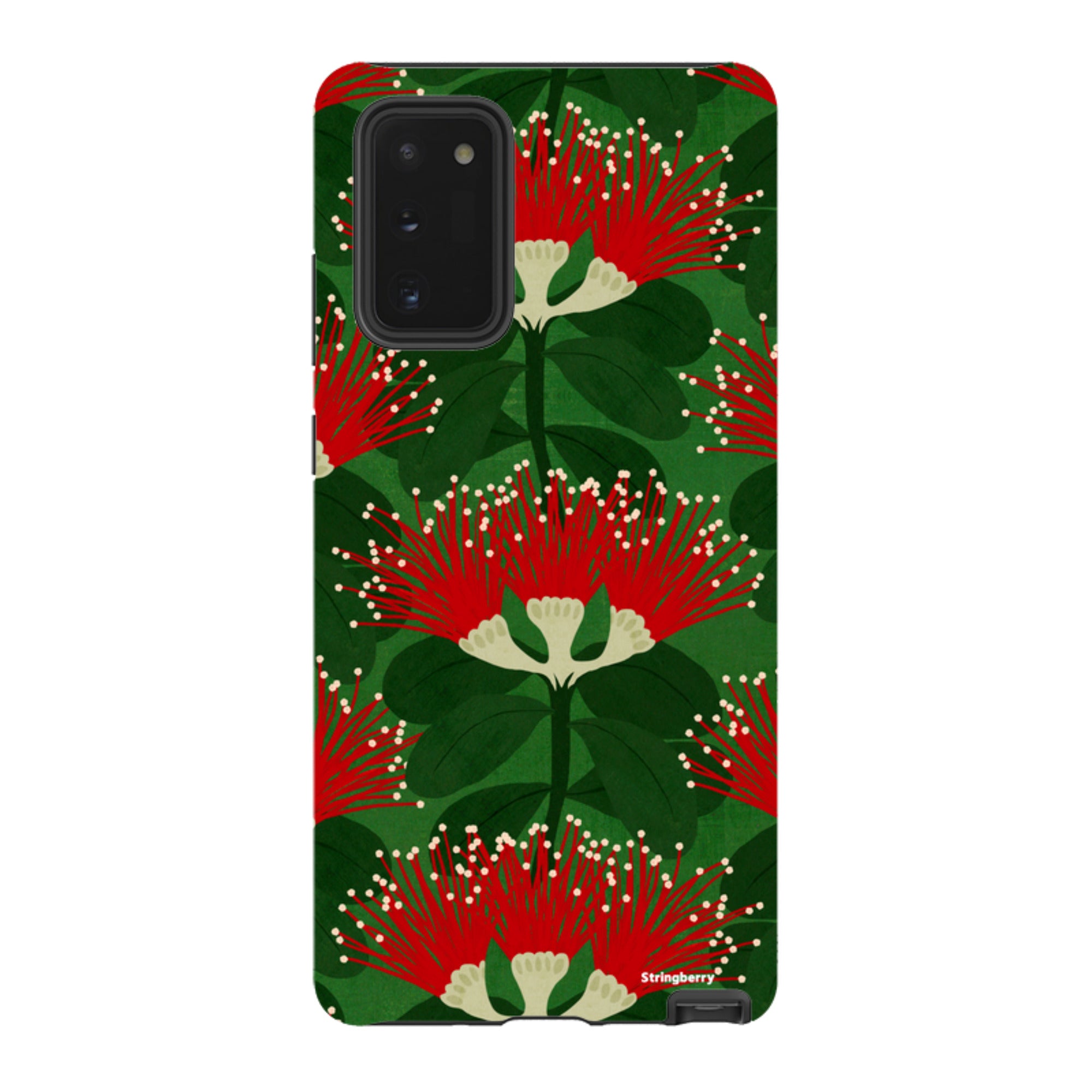 Samsung Tough Case - Pohutukawa Green And Red By Katherine Quinn