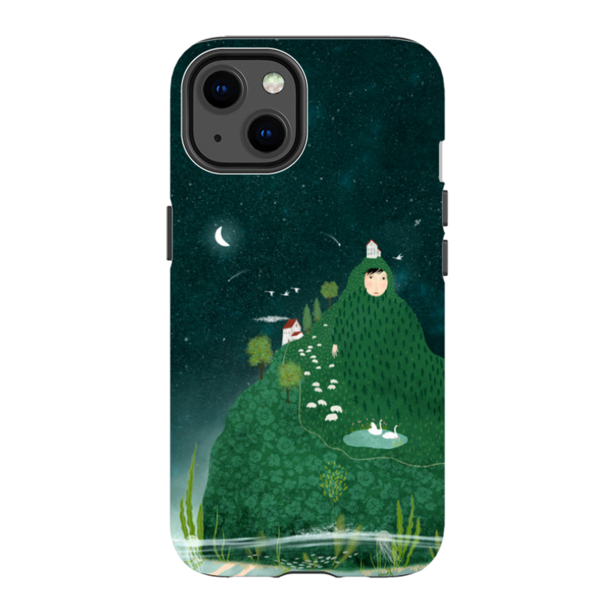 iPhone Tough Case - Hill lady By Katherine Quinn