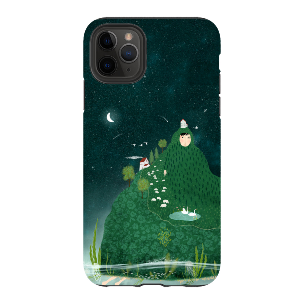 iPhone Tough Case - Hill lady By Katherine Quinn