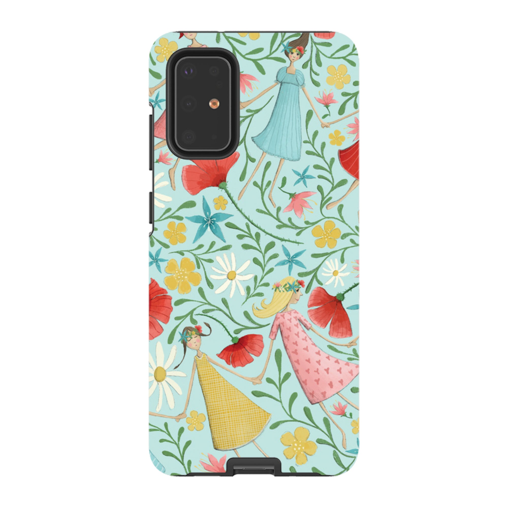 Samsung Tough Case - Midsummer Dance Blue By Maja Lindberg