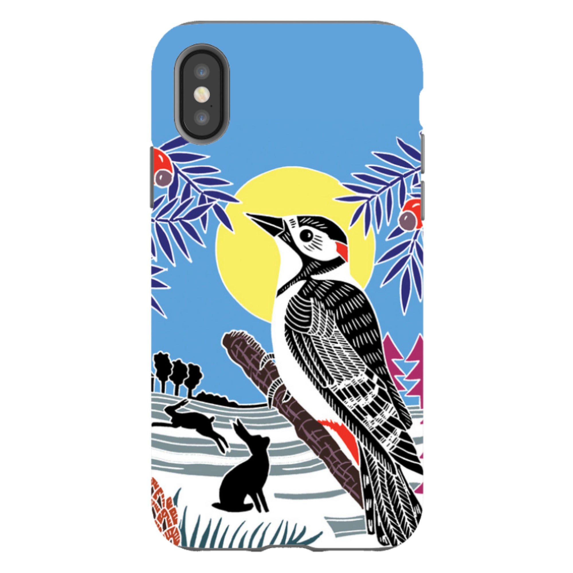 iPhone Tough Case - Woodpecker Yellow By Kate Heiss