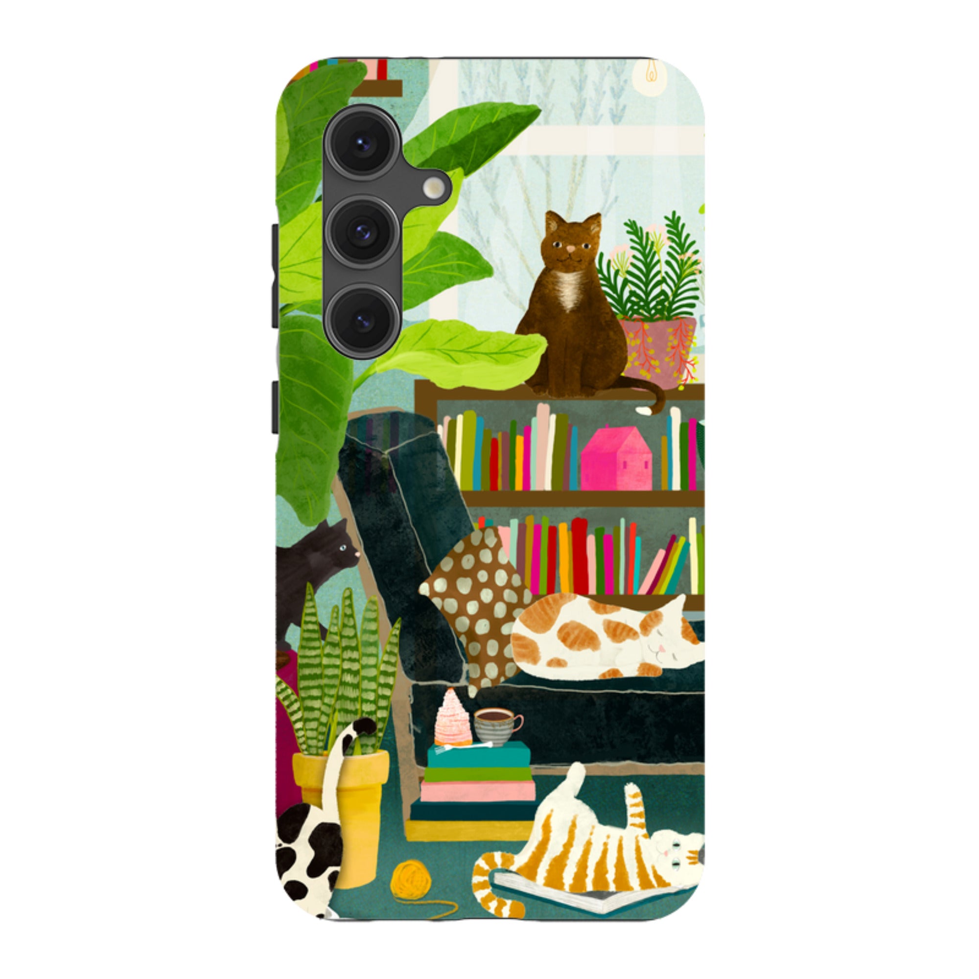 Samsung Tough Case - Cat Library By Katherine Quinn