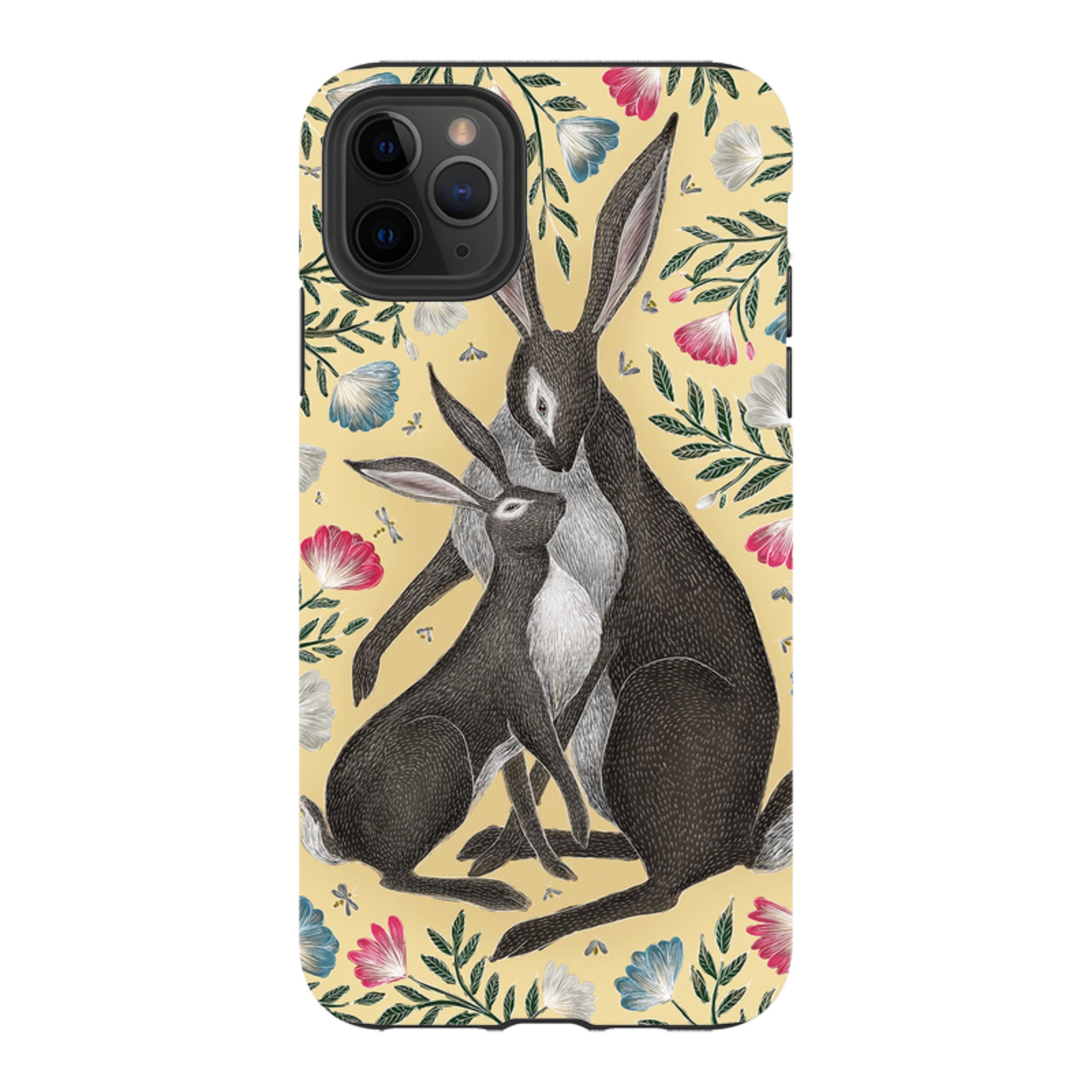 iPhone Tough Case - Mother And Baby Hare By Catherine Rowe