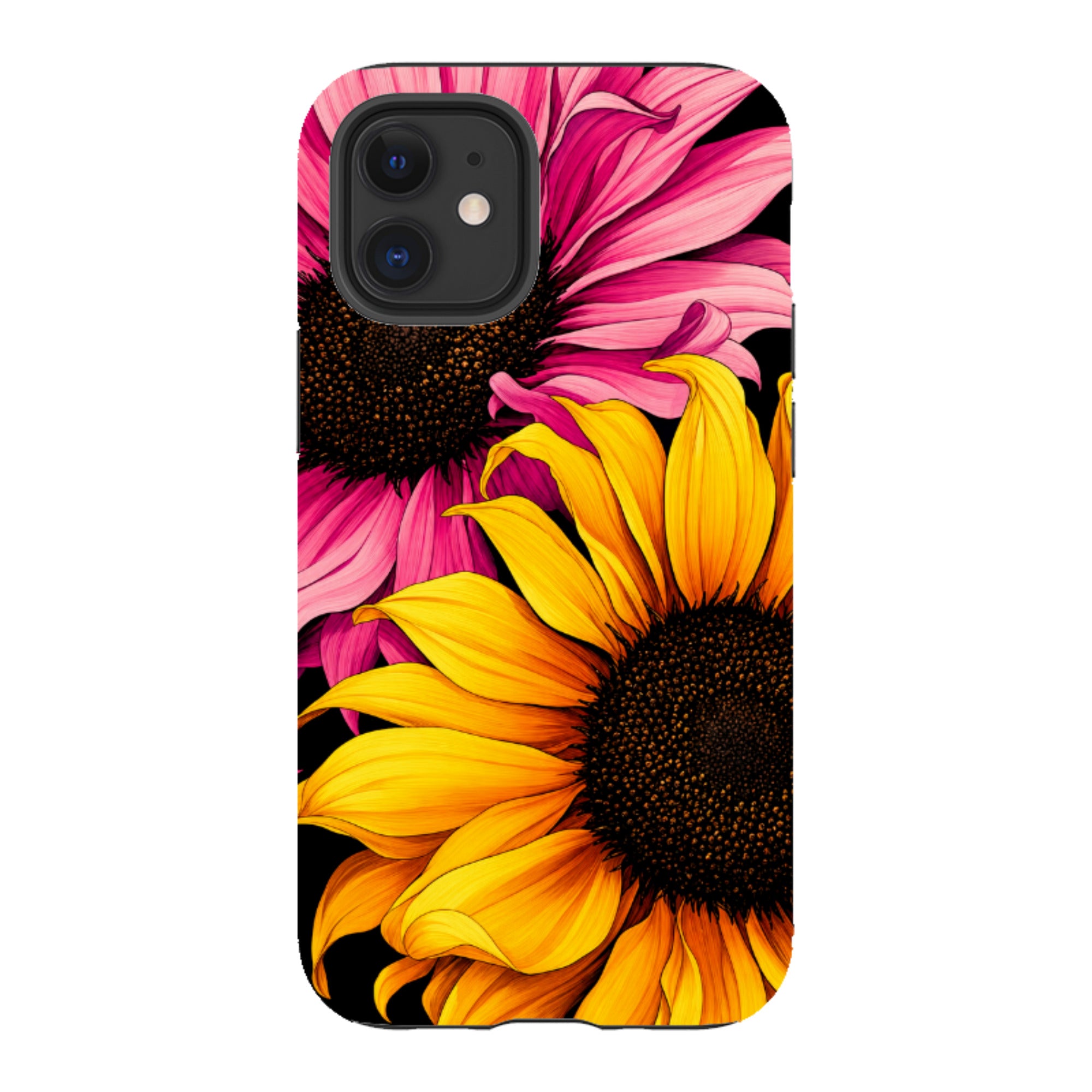 iPhone Tough Case - Yellow & Pink Sunflower
