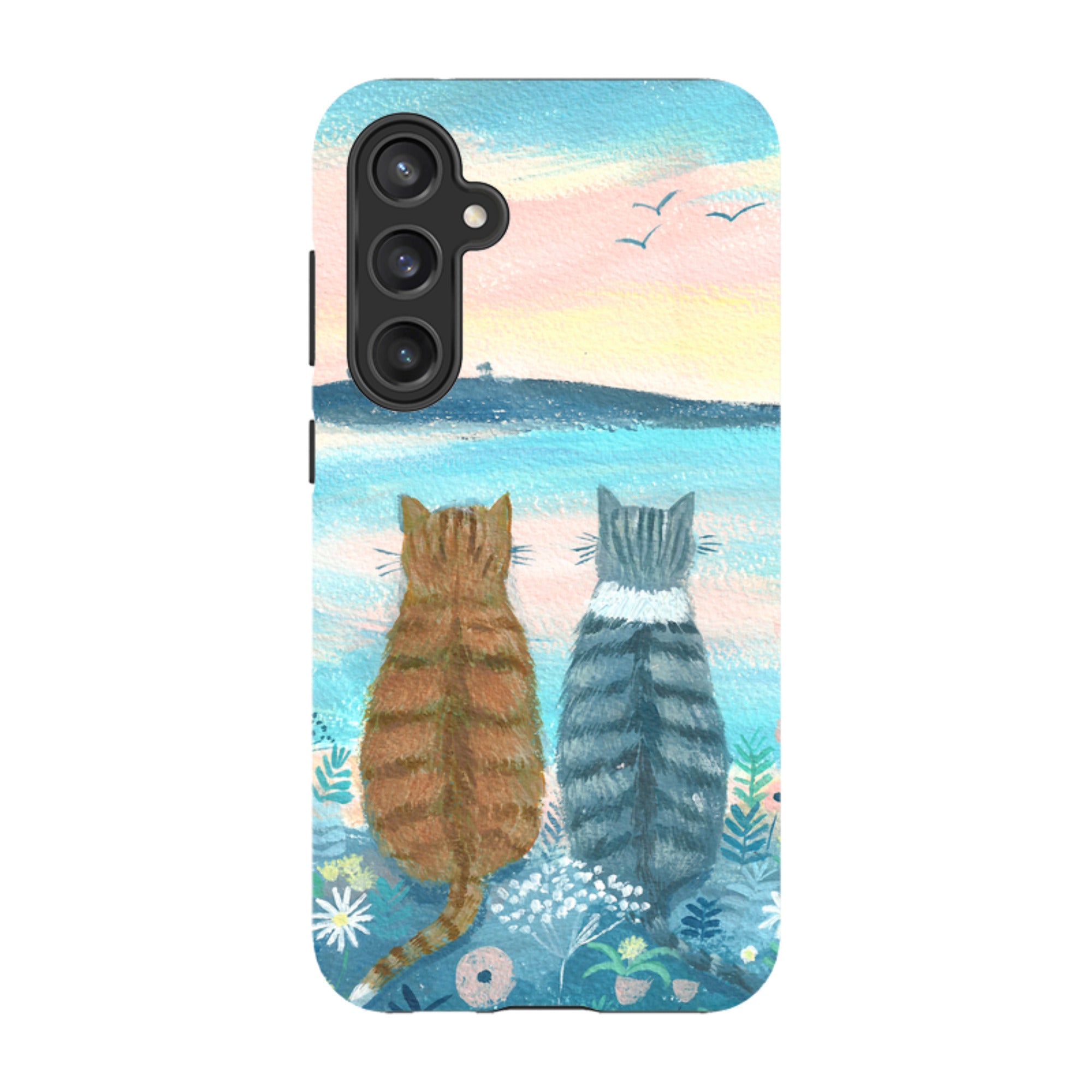 Samsung Tough Case - Sunset Cats 2 By Mary Stubberfield