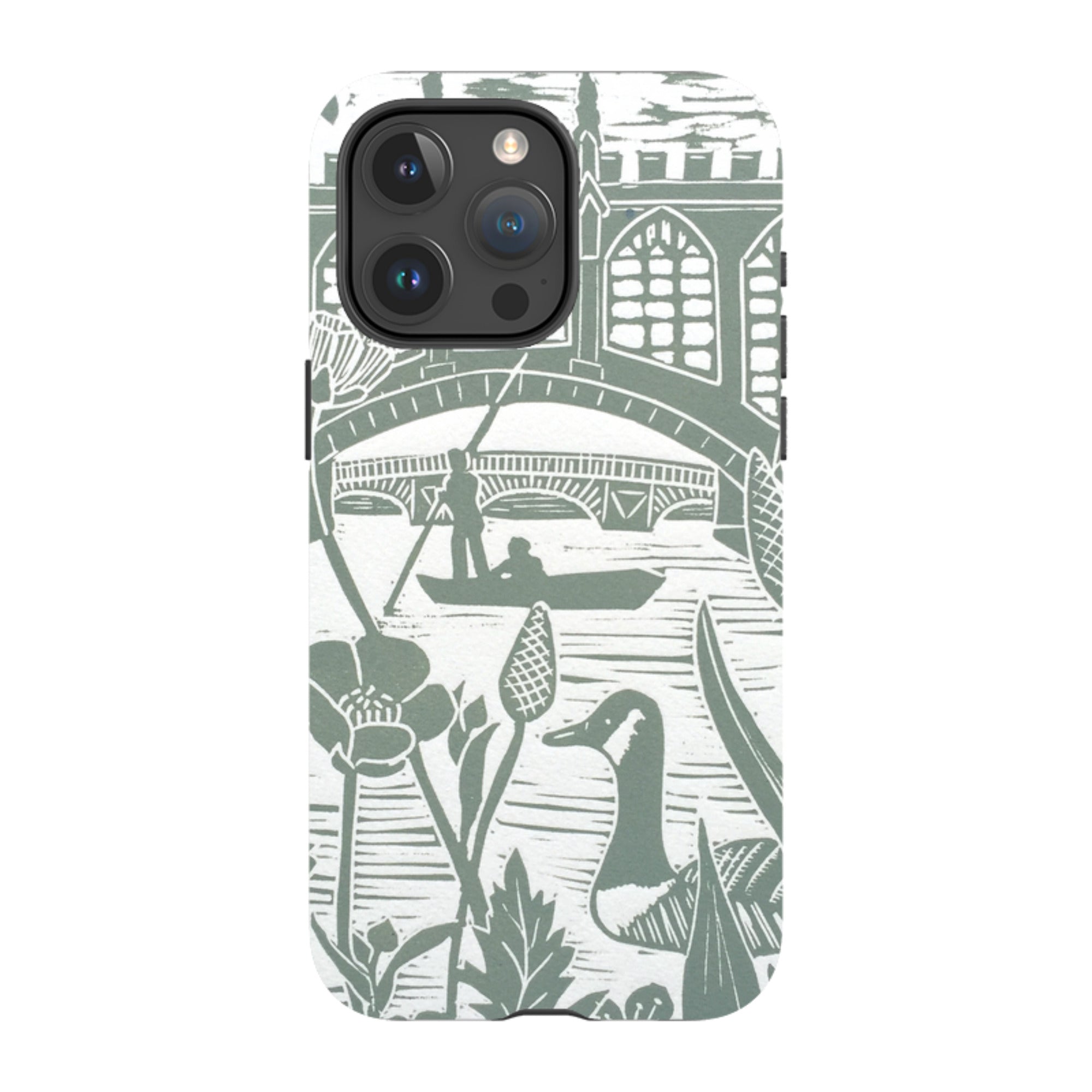 iPhone Tough Case - Punting At Cambridge By Kate Heiss